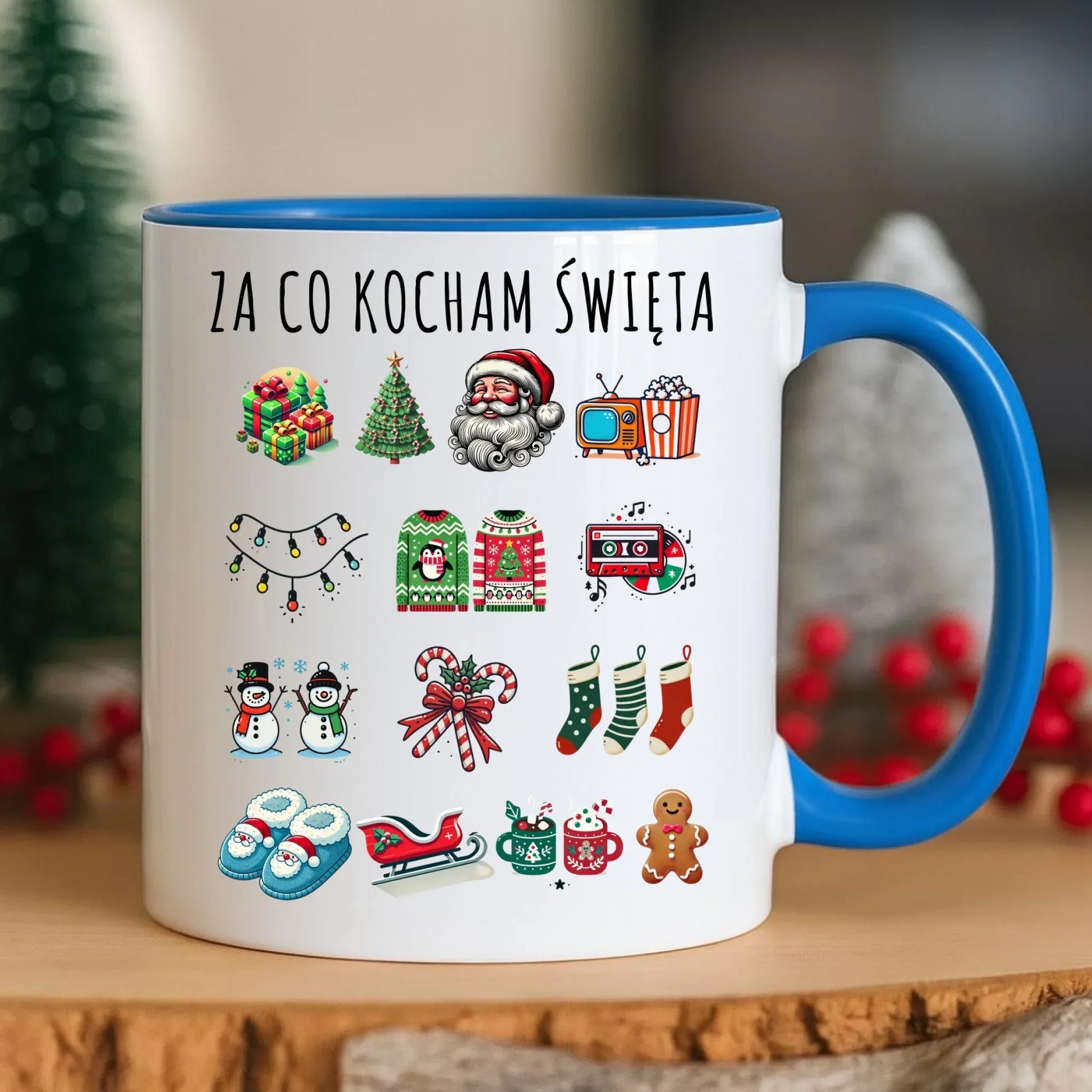 Kubek świąteczny - Za co kocham święta BN130 - StoryCups.pl