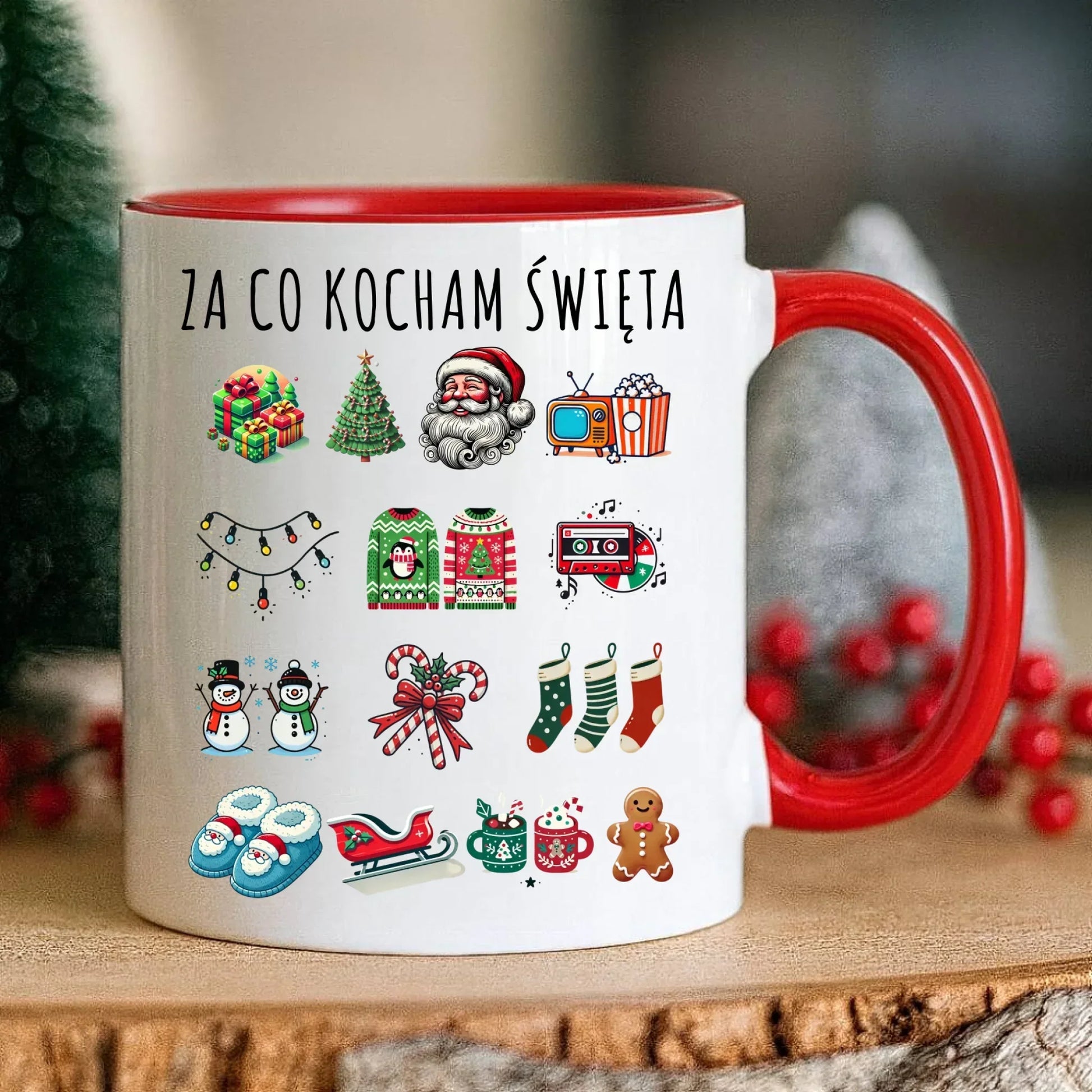 Kubek świąteczny - Za co kocham święta BN130 - StoryCups.pl