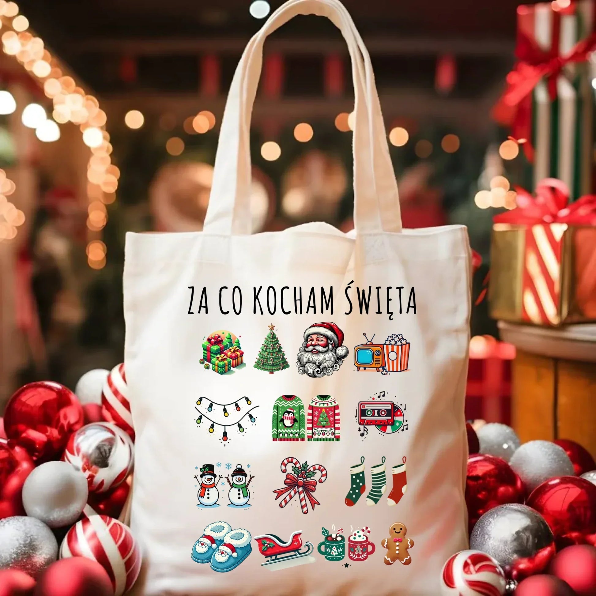 Torba świąteczna - Za co kocham święta BN130 - StoryCups.pl