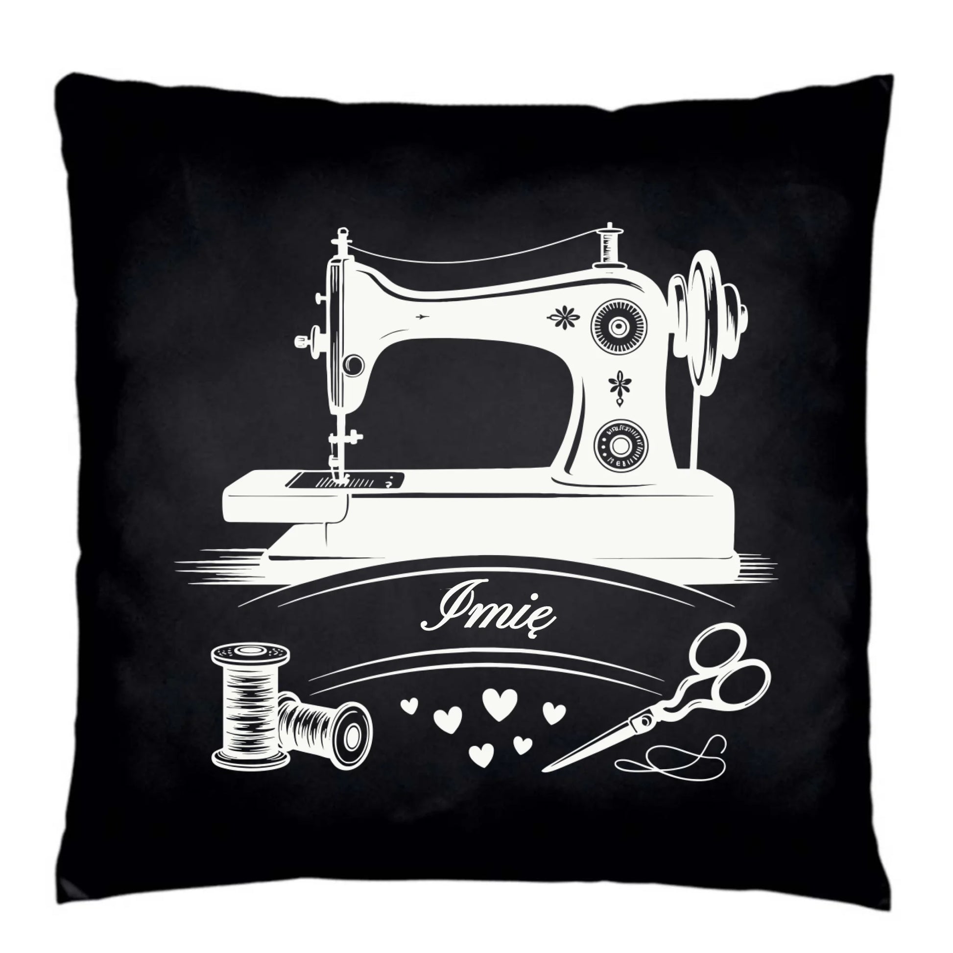 Poduszka dekoracyjna szyciowa dla krawcowej - Maszyna vintage- personalizowana HS34 - StoryCups.pl