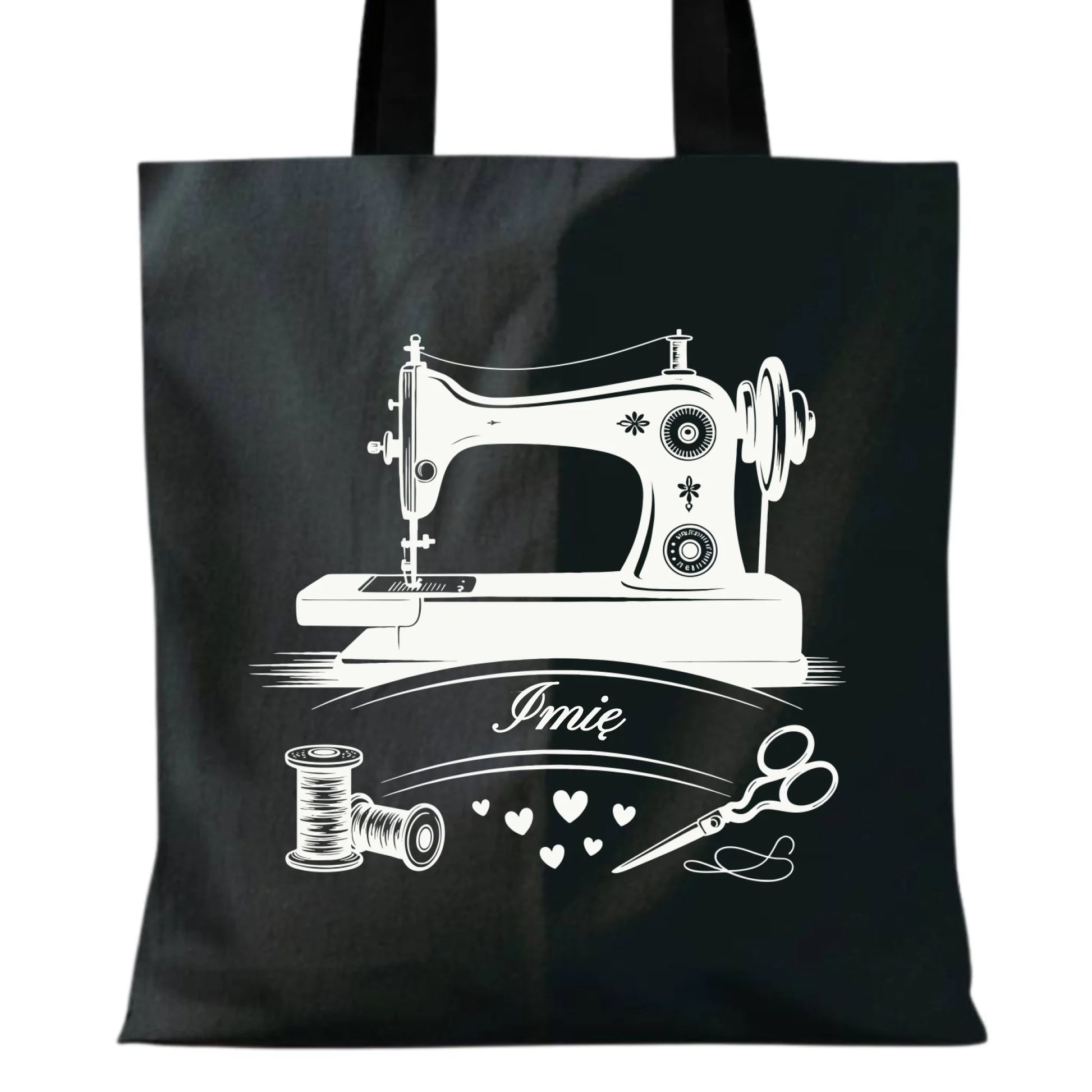 Torba szyciowa dla krawcowej - Maszyna vintage- personalizowana HS34 - StoryCups.pl