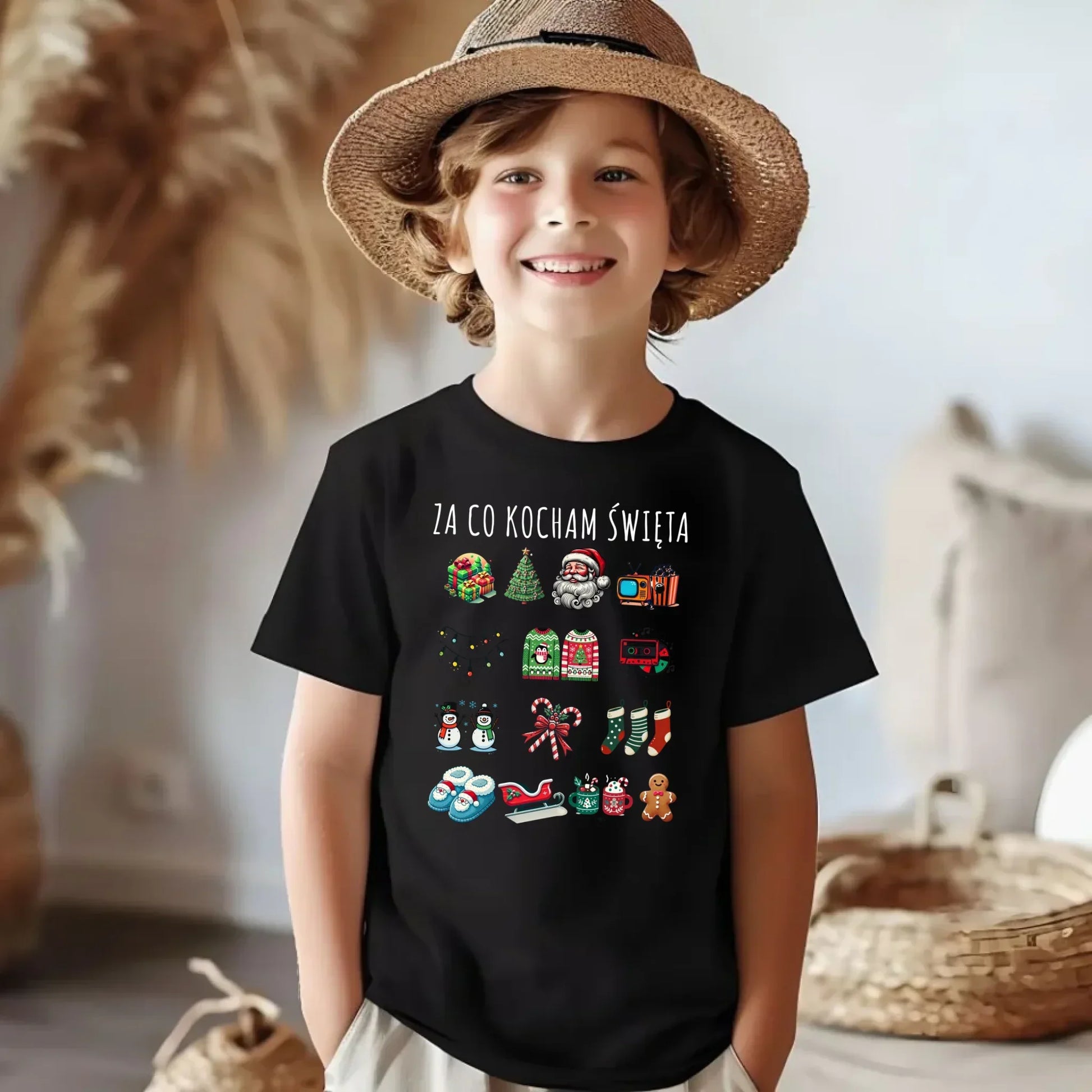 Koszulka dziecięca świąteczna - Za co kocham święta BN130 - StoryCups.pl