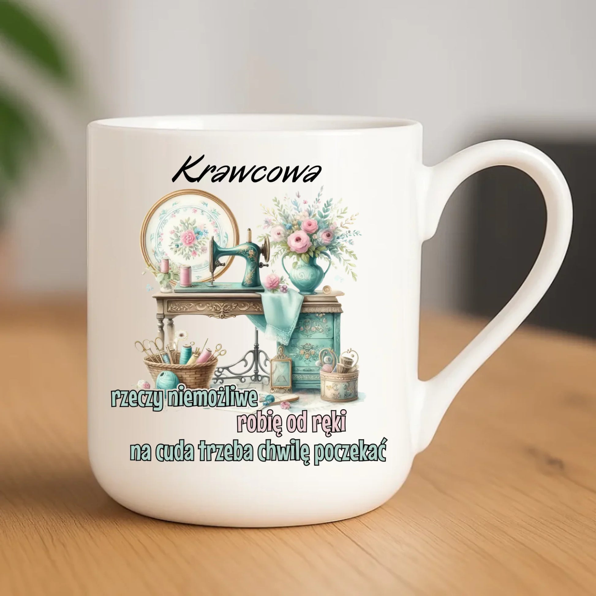 Kubek elegant szyciowy dla krawcowej - Rzeczy niemożliwe HS35 - StoryCups.pl