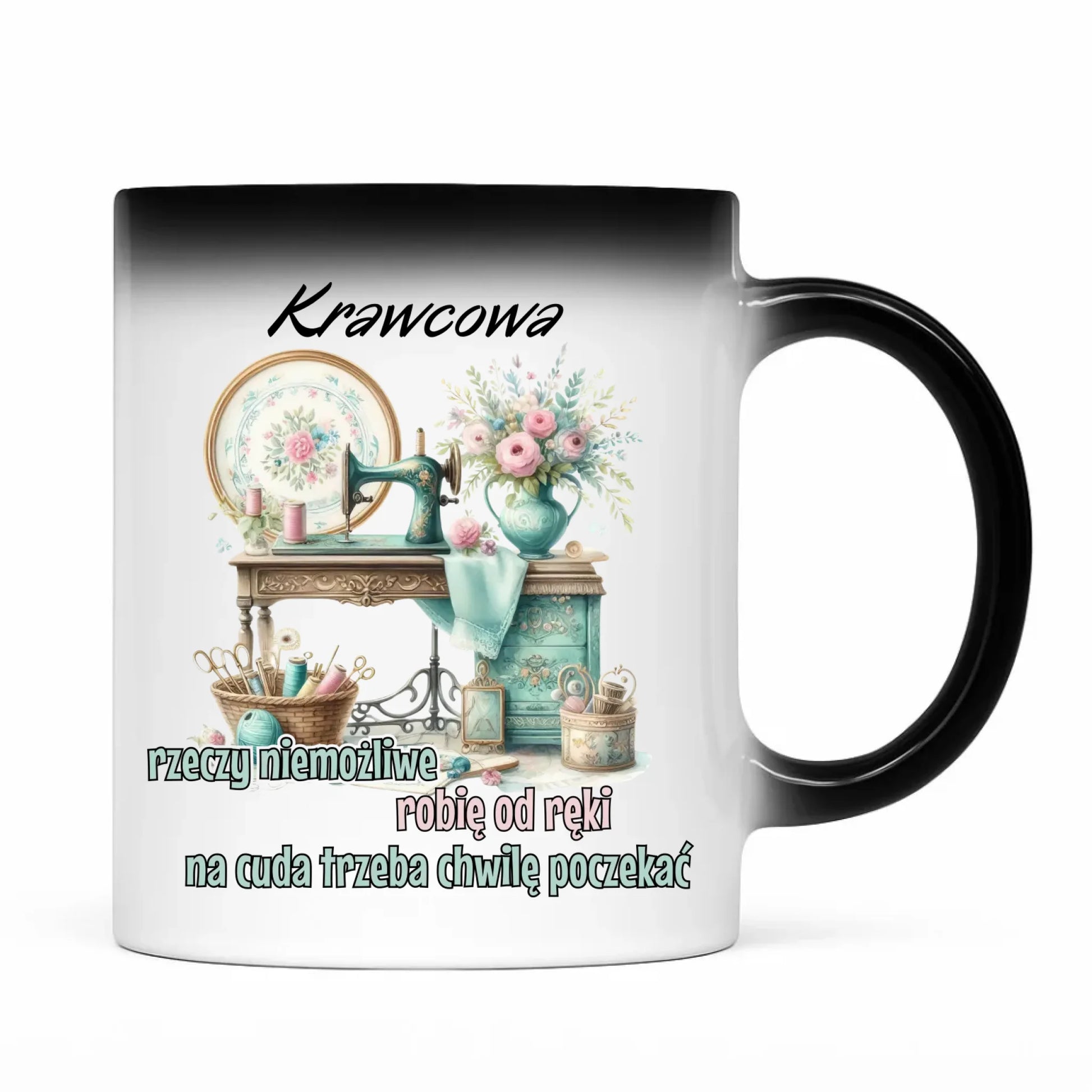 Kubek magiczny szyciowy dla krawcowej - Rzeczy niemożliwe HS35 - StoryCups.pl