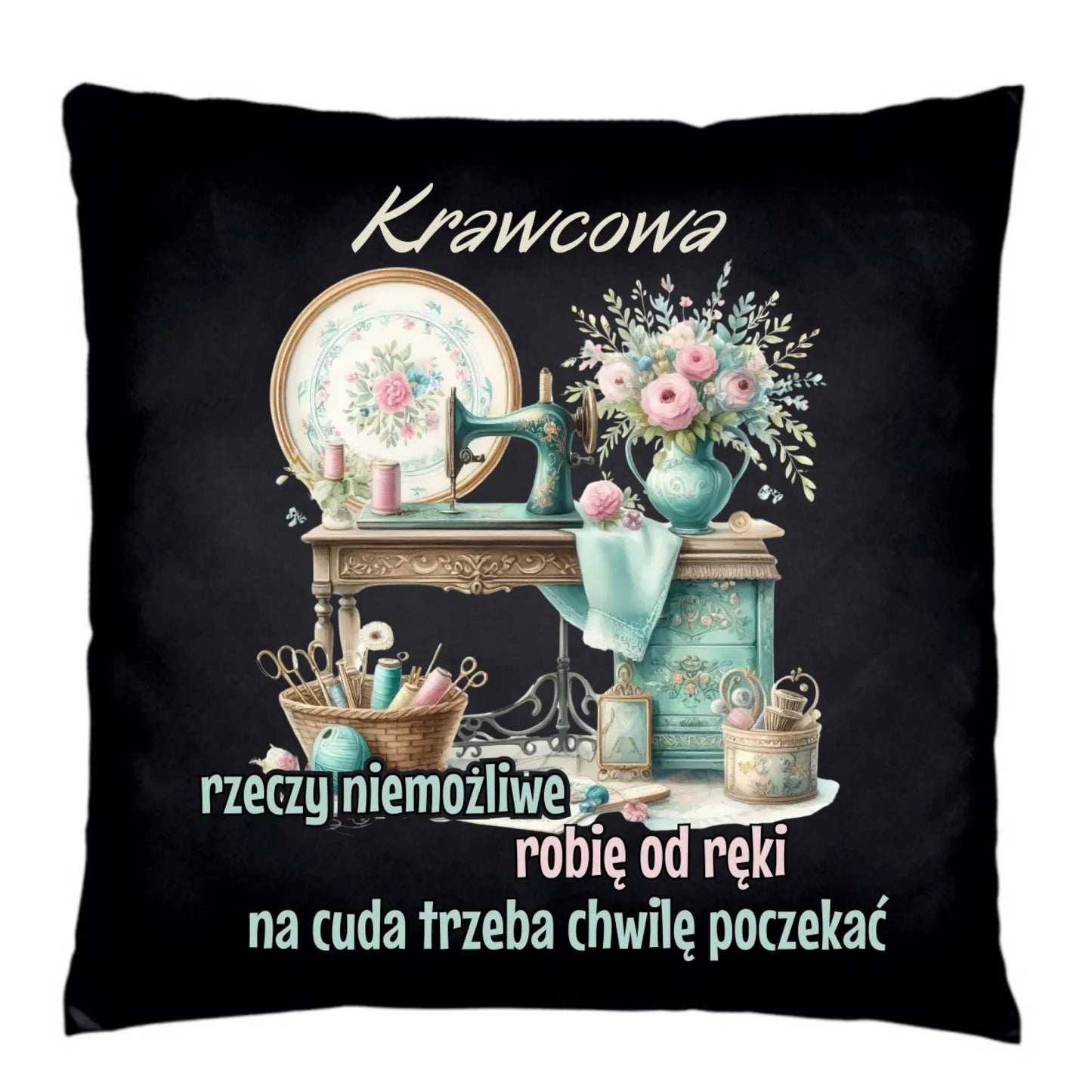 Poduszka dekoracyjna szyciowa dla krawcowej - Rzeczy niemożliwe HS35 - StoryCups.pl