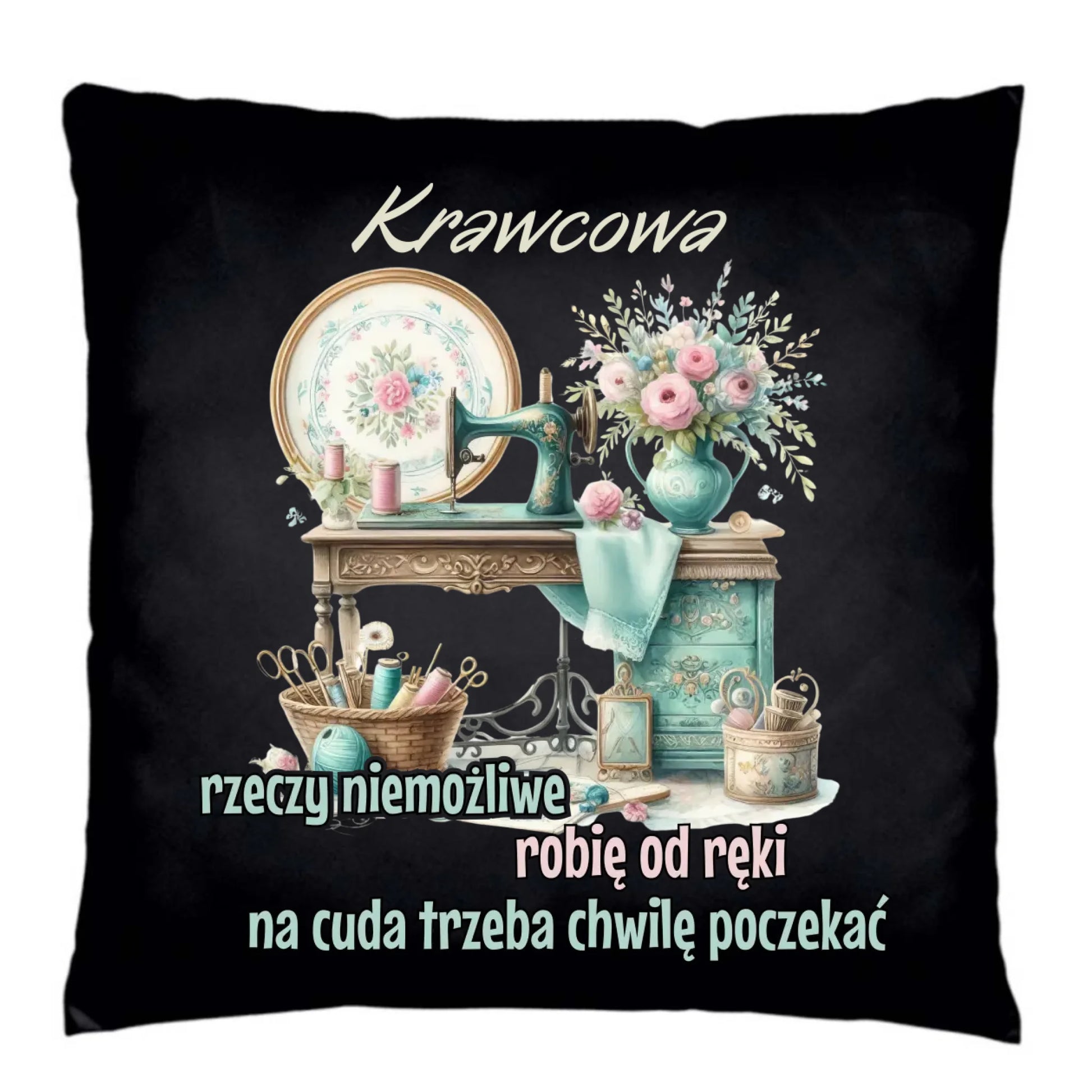Poduszka dekoracyjna szyciowa dla krawcowej - Rzeczy niemożliwe HS35 - StoryCups.pl