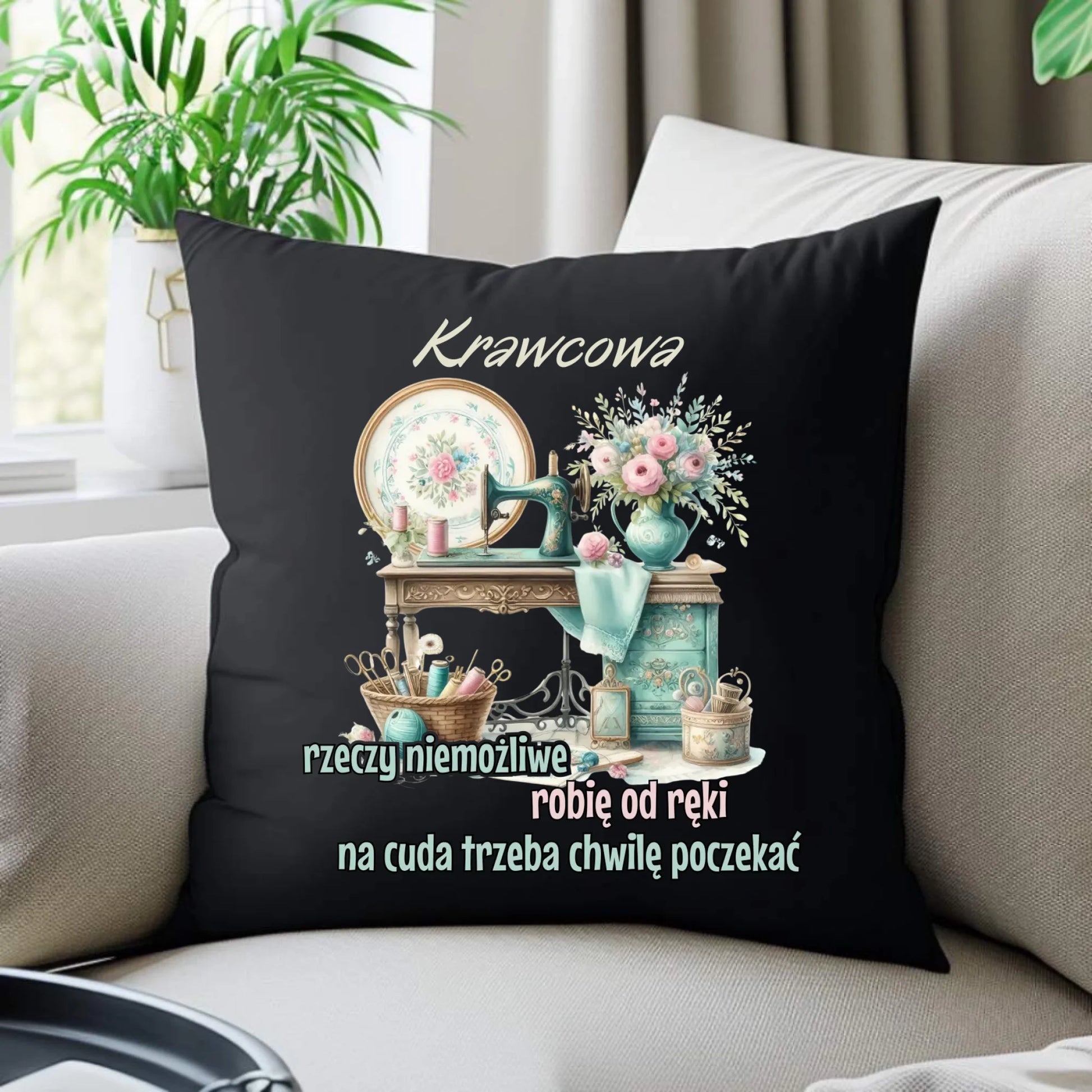 Poduszka dekoracyjna szyciowa dla krawcowej - Rzeczy niemożliwe HS35 - StoryCups.pl