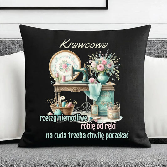 Poduszka dekoracyjna szyciowa dla krawcowej - Rzeczy niemożliwe HS35 - StoryCups.pl
