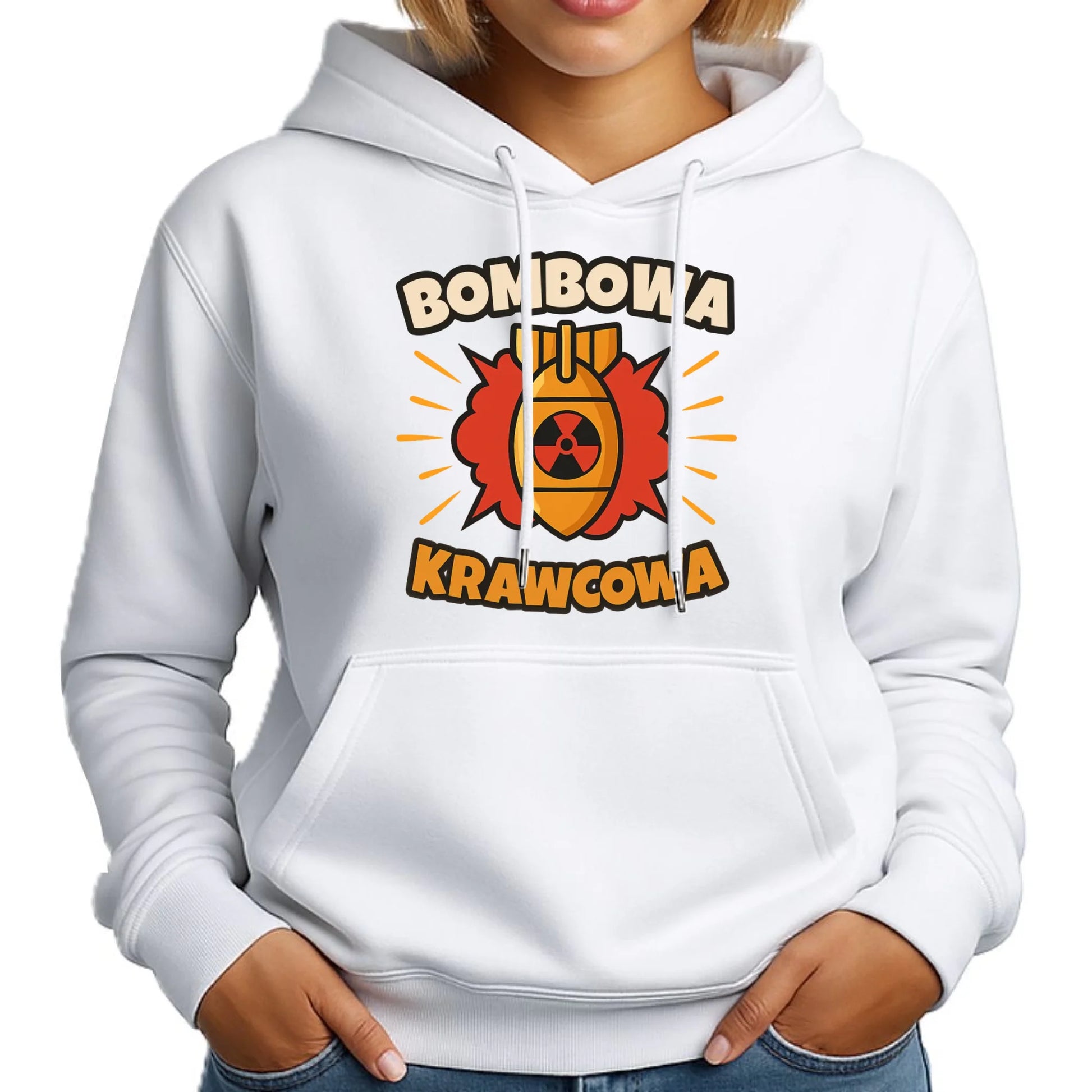 Bluza damska z kapturem szyciowa dla krawcowej - Bombowa krawcowa HS37 - StoryCups.pl