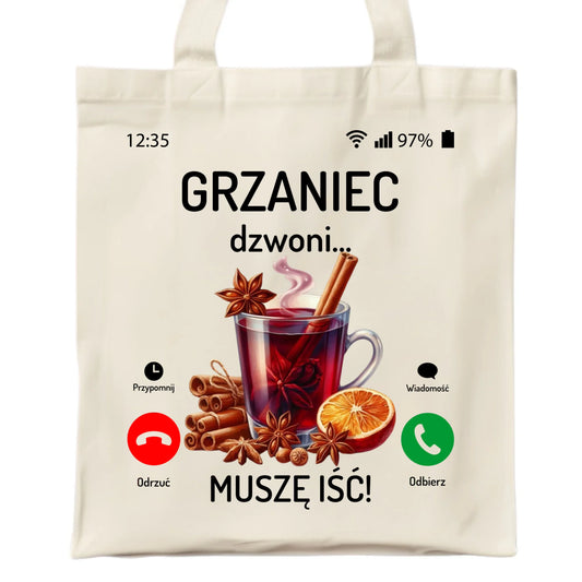 Torba świąteczna - Grzaniec dzwoni, muszę iść BN127 - StoryCups.pl