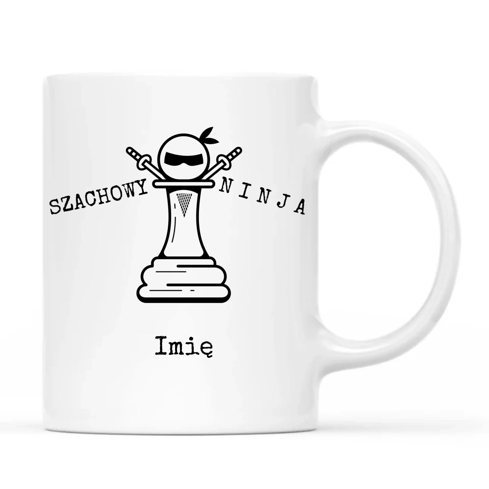 Kubek dla szachisty - Szachowy ninja - personalizowany HSZ01 - StoryCups.pl