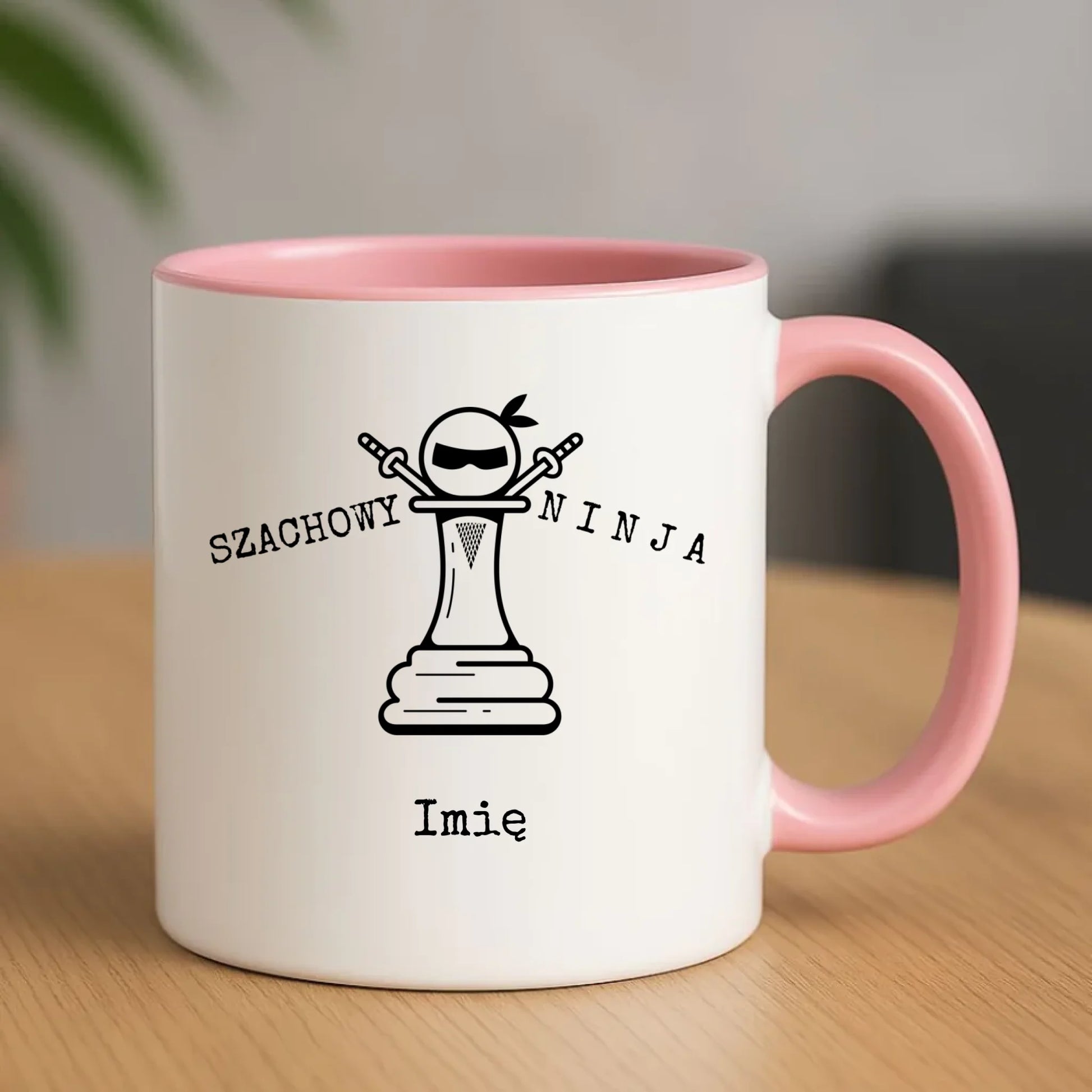 Kubek dla szachisty - Szachowy ninja - personalizowany HSZ01 - StoryCups.pl