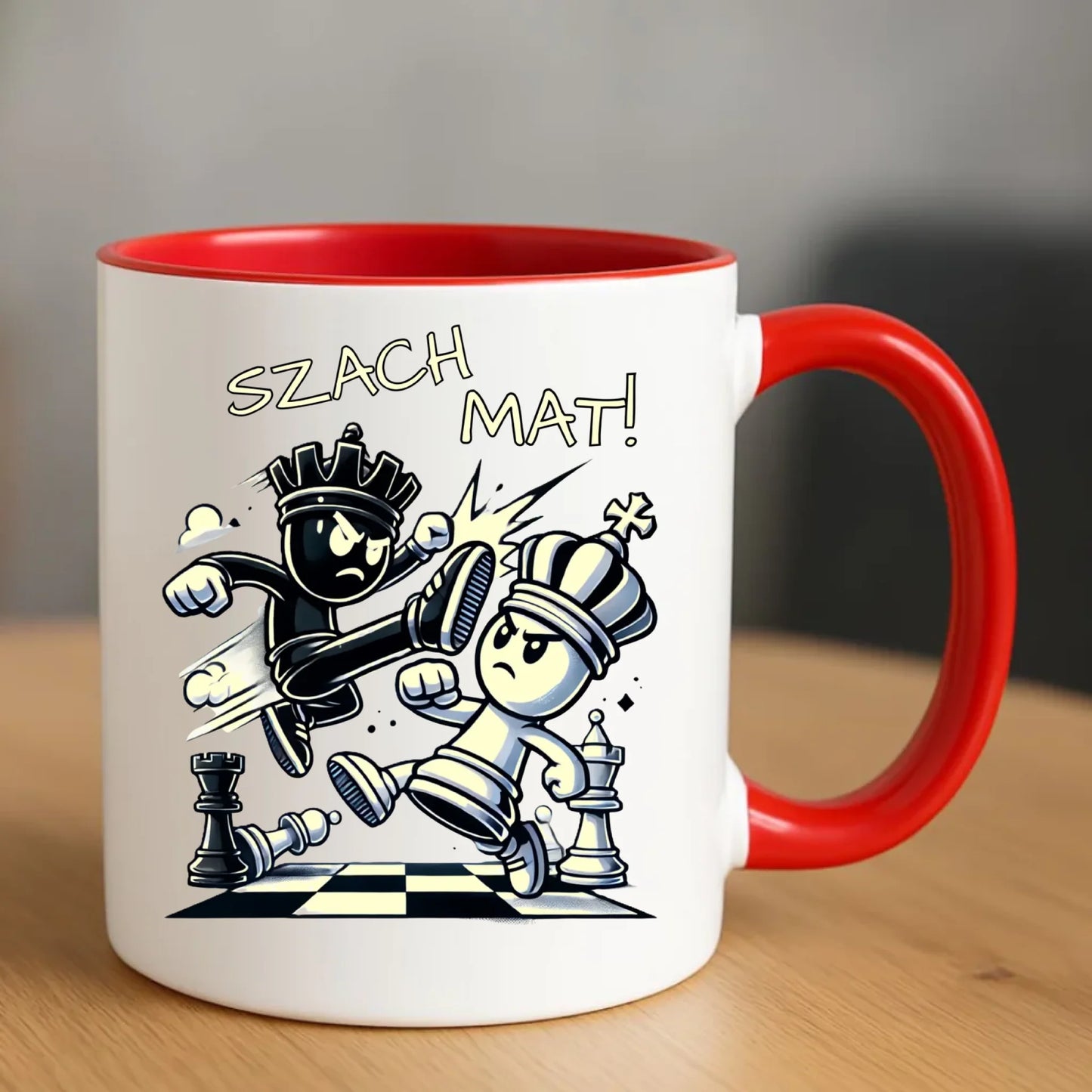 Kubek dla szachisty - SZACH MAT HSZ02 - StoryCups.pl