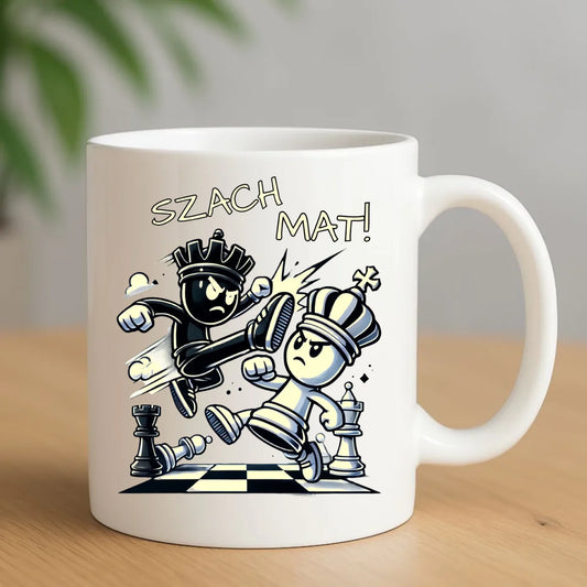 Kubek dla szachisty - SZACH MAT HSZ02 - StoryCups.pl
