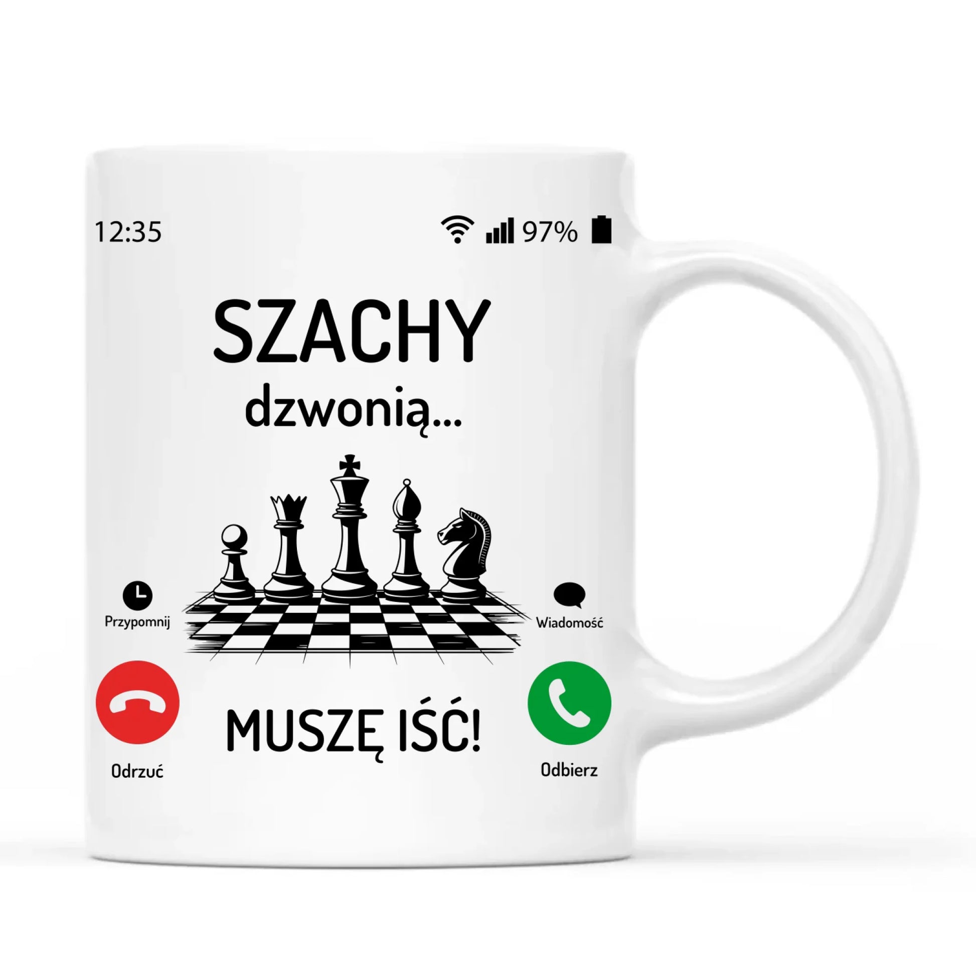 Kubek dla szachisty - Szachy dzwonią HSZ04 - StoryCups.pl