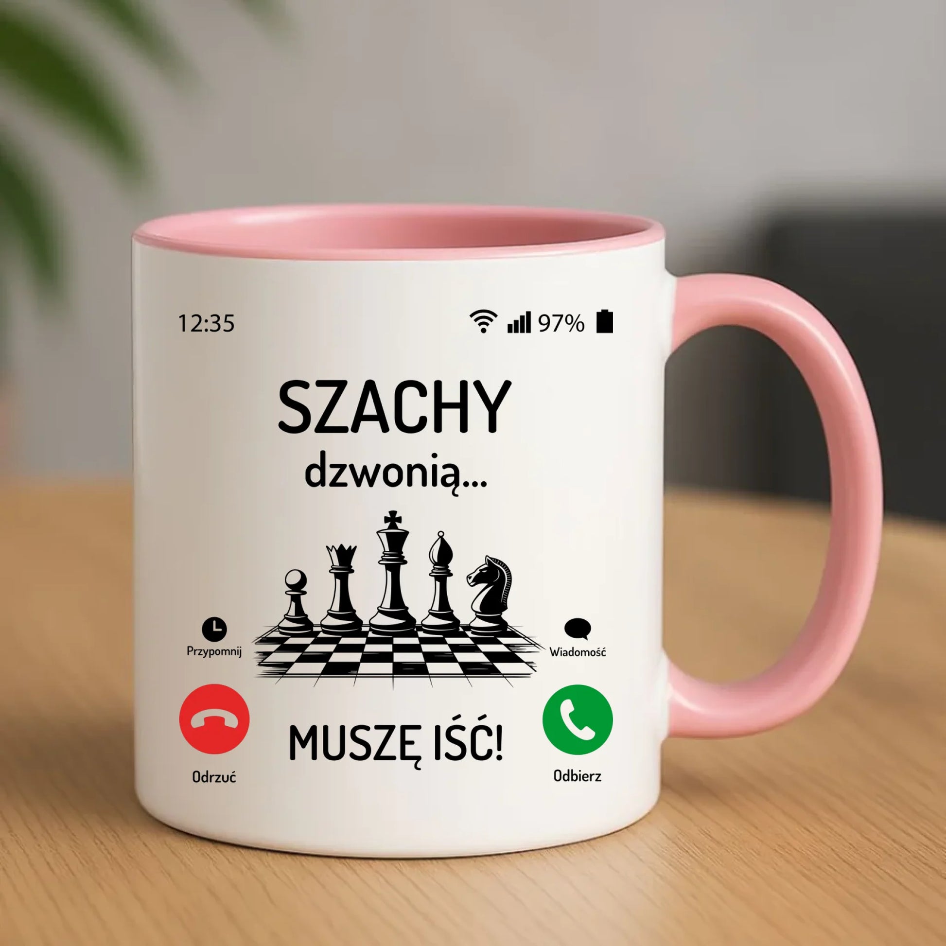 Kubek dla szachisty - Szachy dzwonią HSZ04 - StoryCups.pl