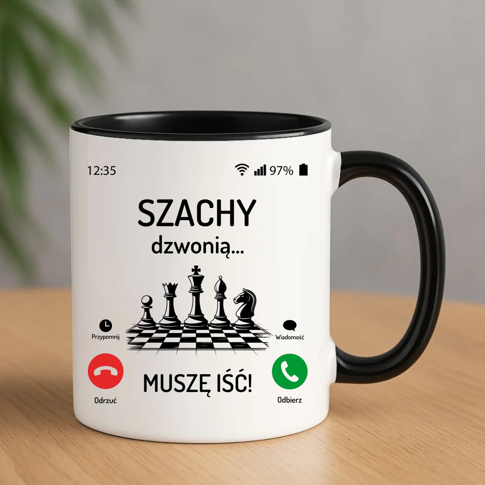 Kubek dla szachisty - Szachy dzwonią HSZ04 - StoryCups.pl