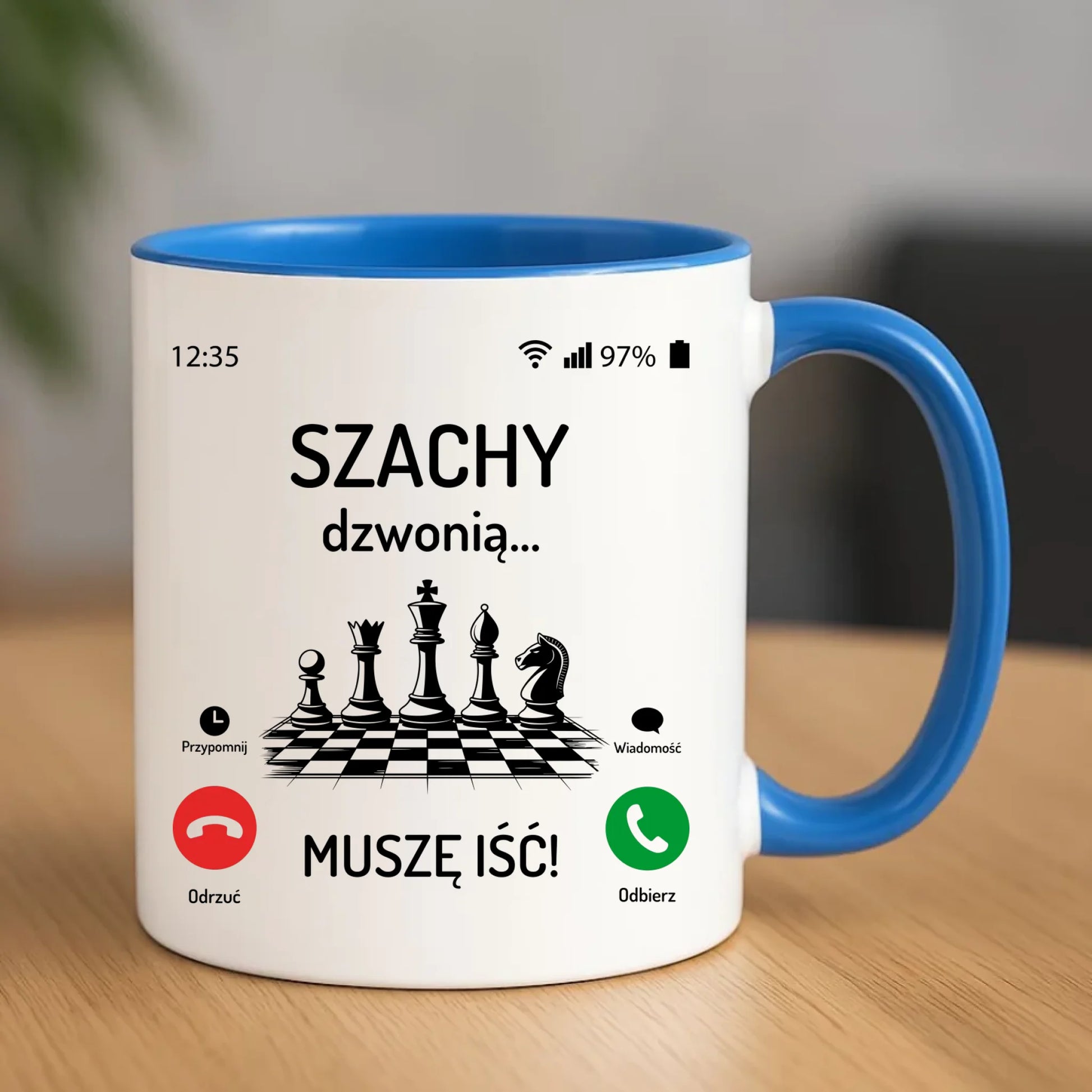Kubek dla szachisty - Szachy dzwonią HSZ04 - StoryCups.pl