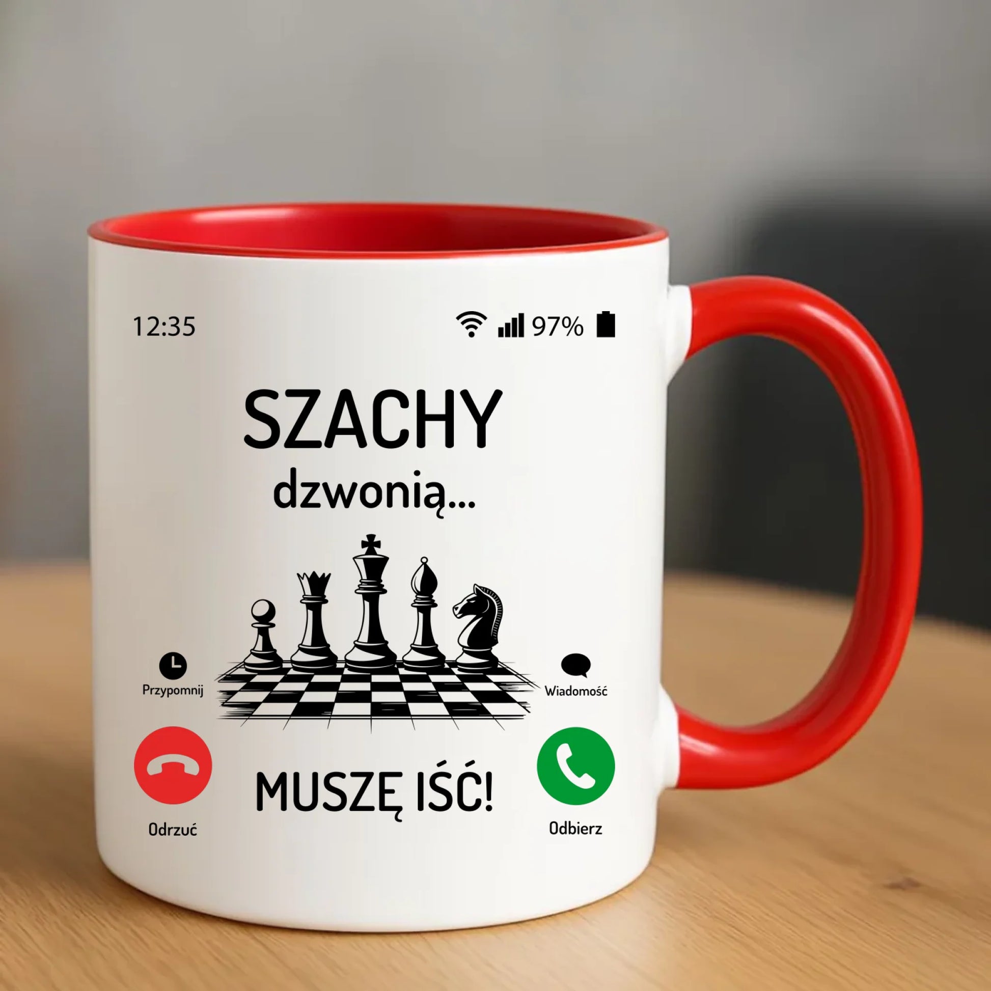 Kubek dla szachisty - Szachy dzwonią HSZ04 - StoryCups.pl