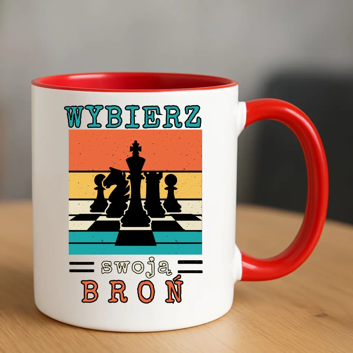 Kubek dla szachisty - Wybierz swoją broń HSZ05 - StoryCups.pl