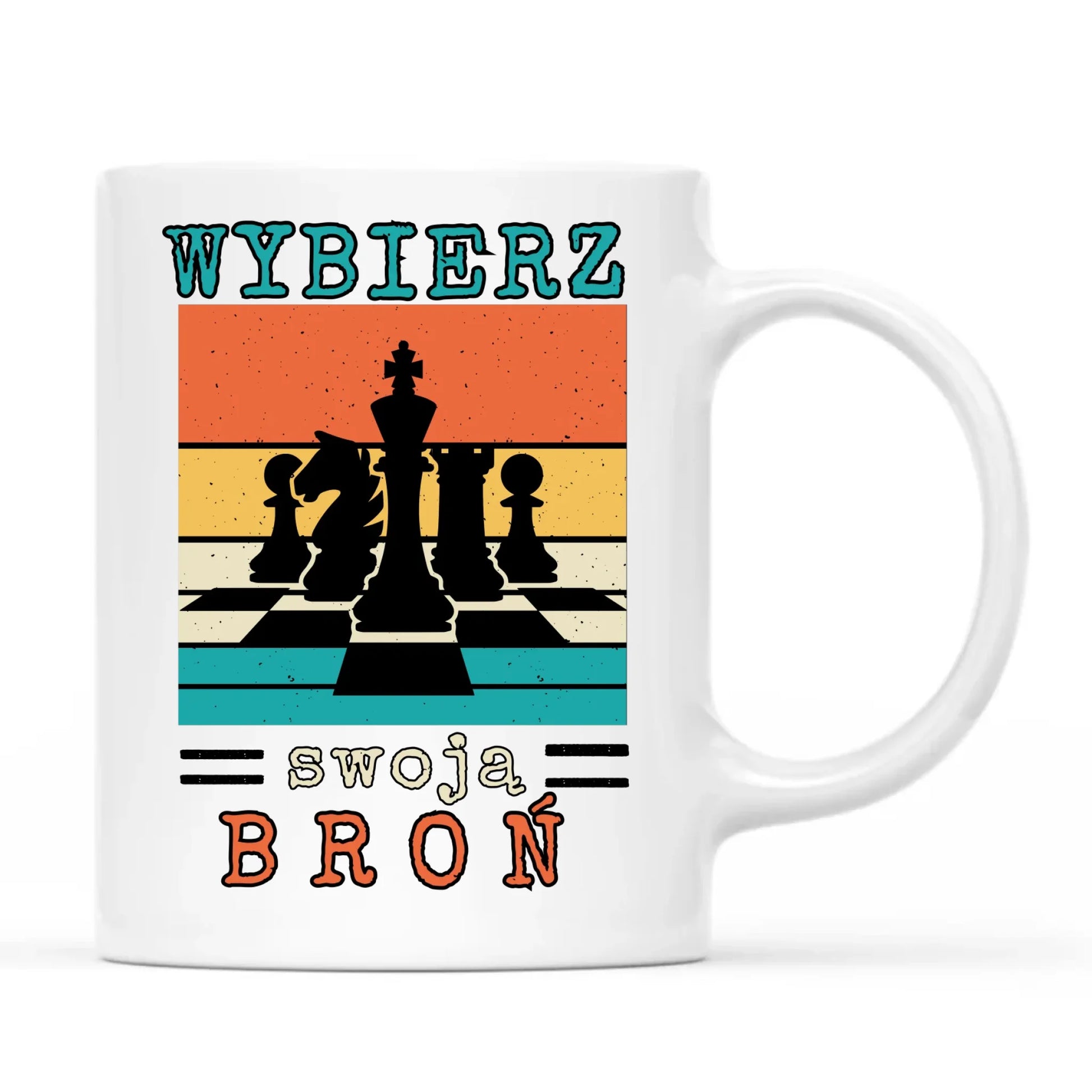 Kubek dla szachisty - Wybierz swoją broń HSZ05 - StoryCups.pl