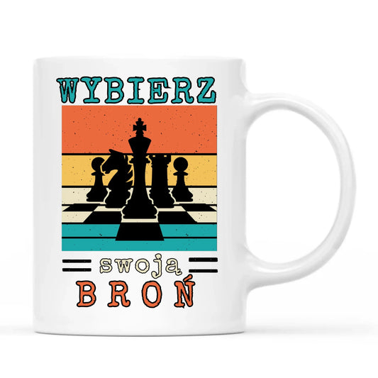 Kubek dla szachisty - Wybierz swoją broń HSZ05 - StoryCups.pl