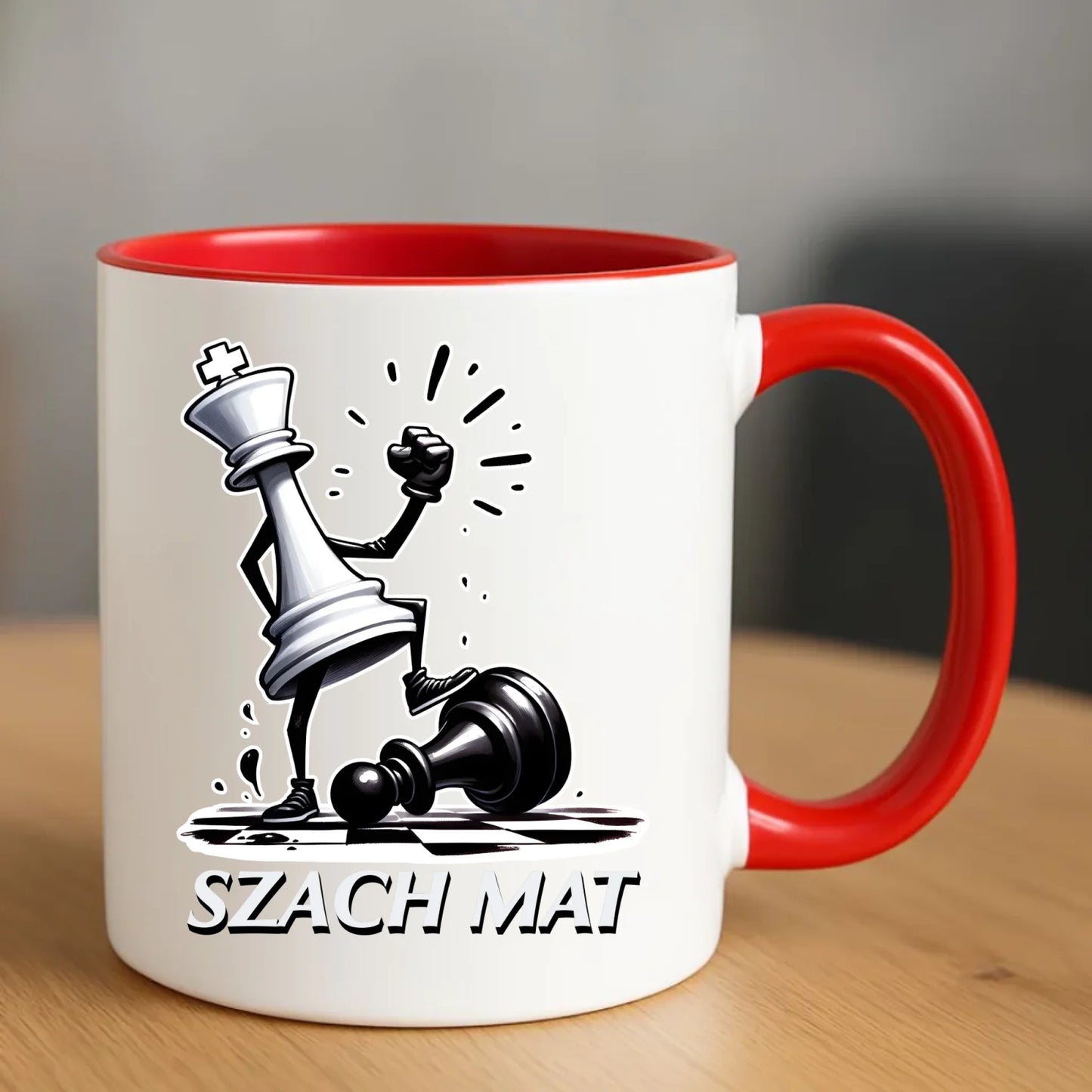Kubek dla szachisty - Szach mat HSZ07 - StoryCups.pl