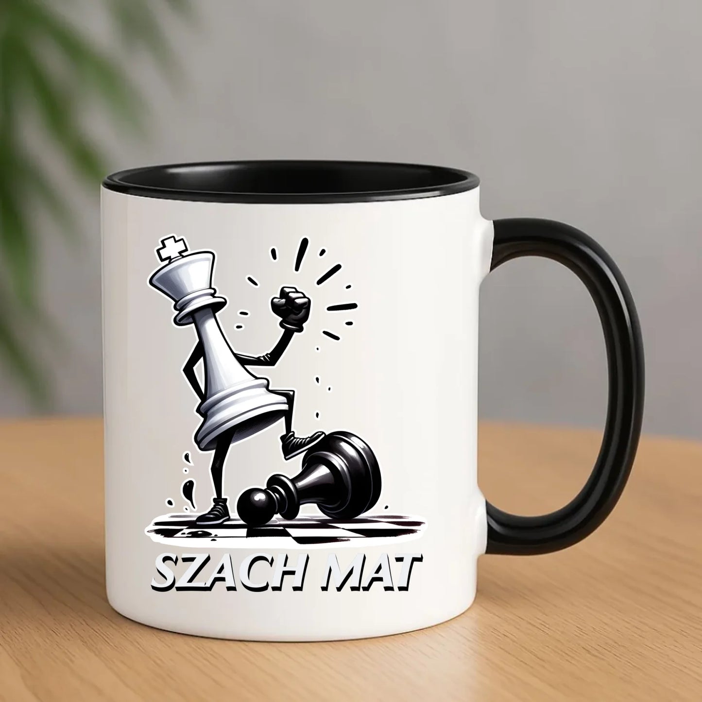 Kubek dla szachisty - Szach mat HSZ07 - StoryCups.pl