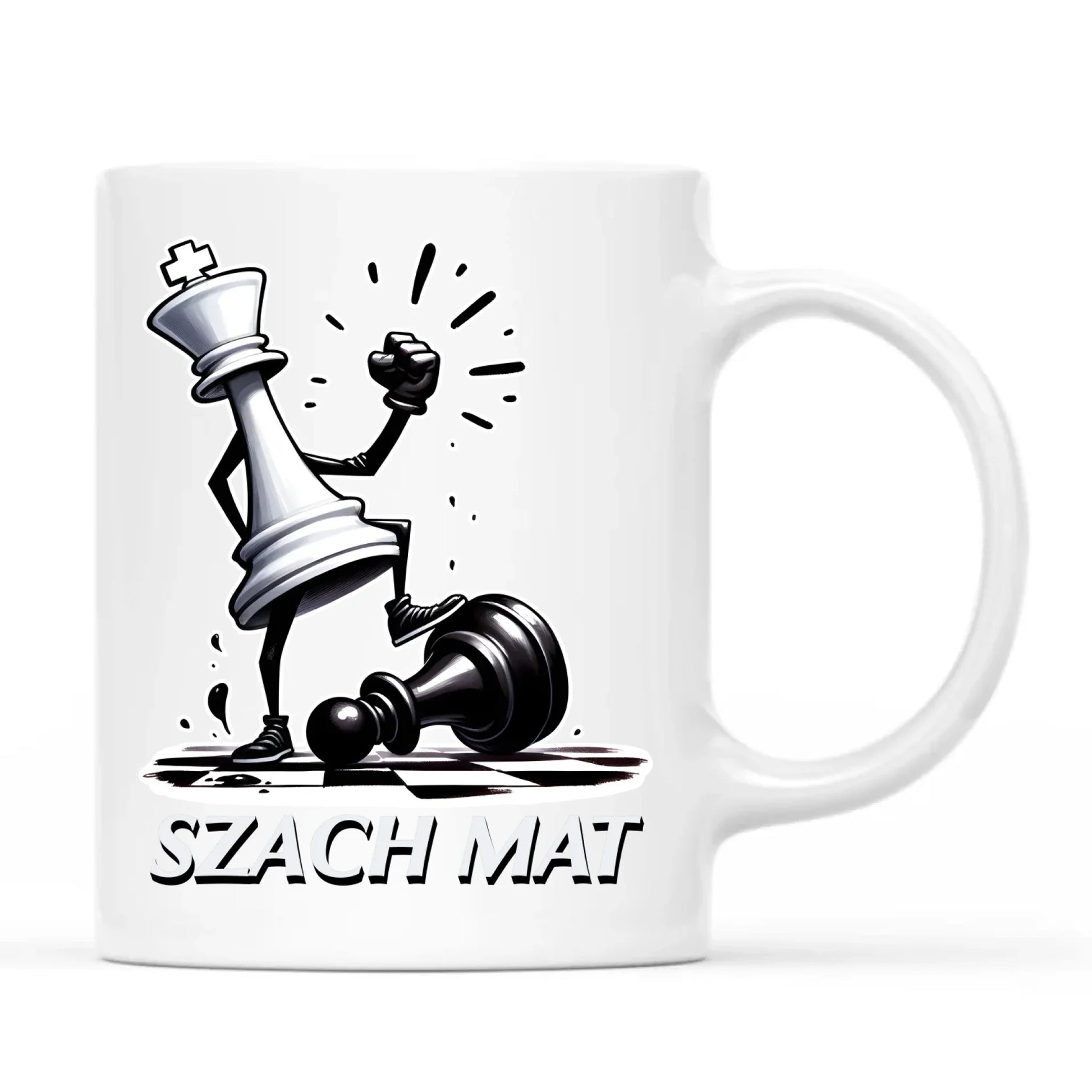 Kubek dla szachisty - Szach mat HSZ07 - StoryCups.pl