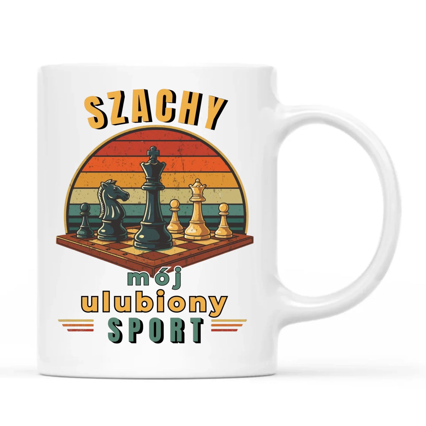 Kubek dla szachisty - Szachy ulubiony sport HSZ10 - StoryCups.pl