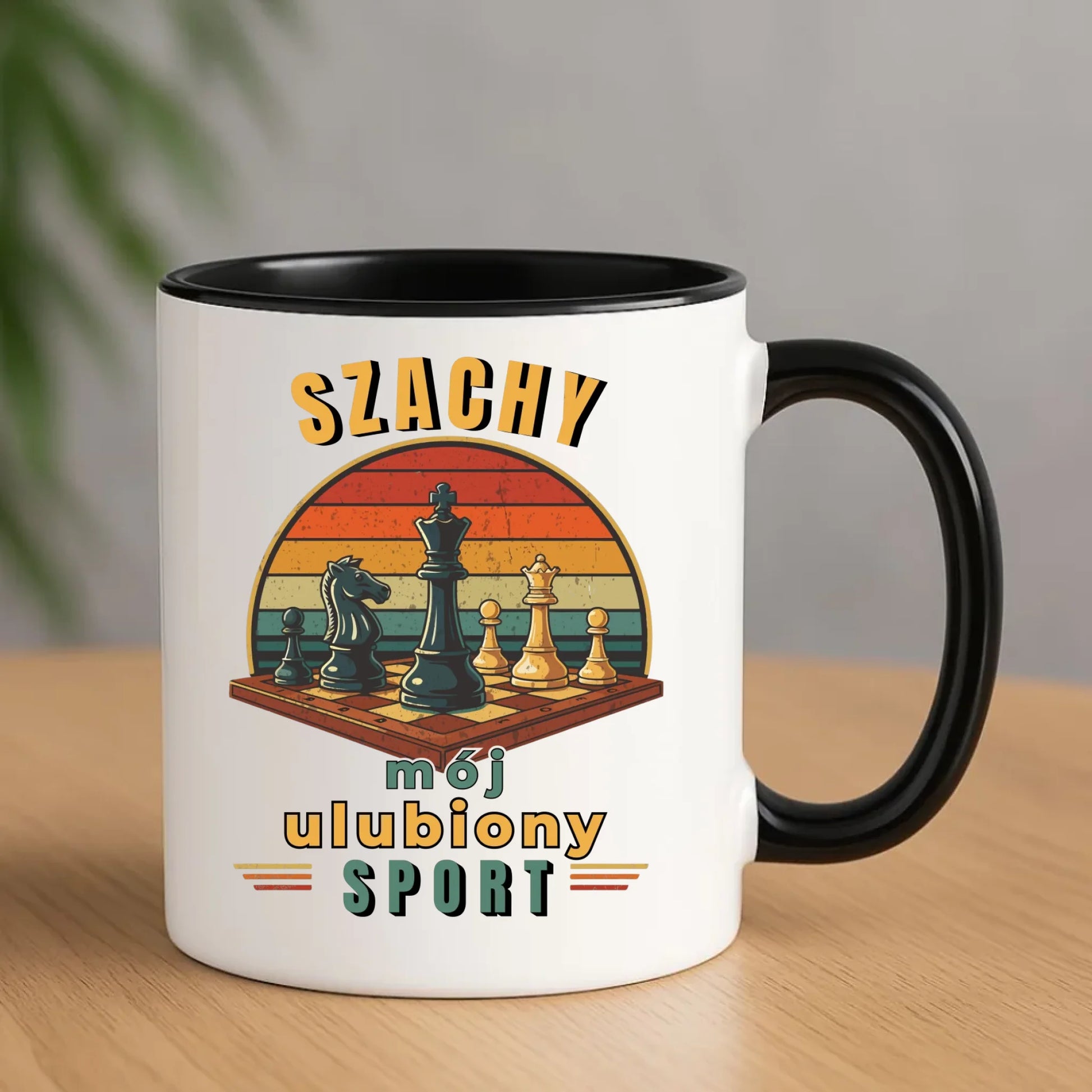 Kubek dla szachisty - Szachy ulubiony sport HSZ10 - StoryCups.pl