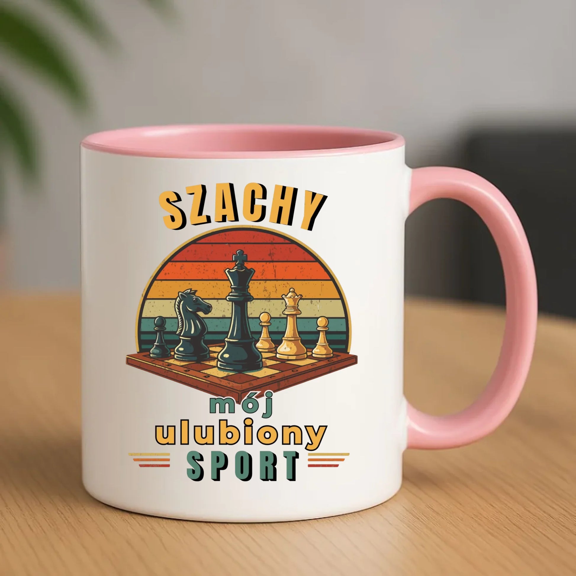 Kubek dla szachisty - Szachy ulubiony sport HSZ10 - StoryCups.pl