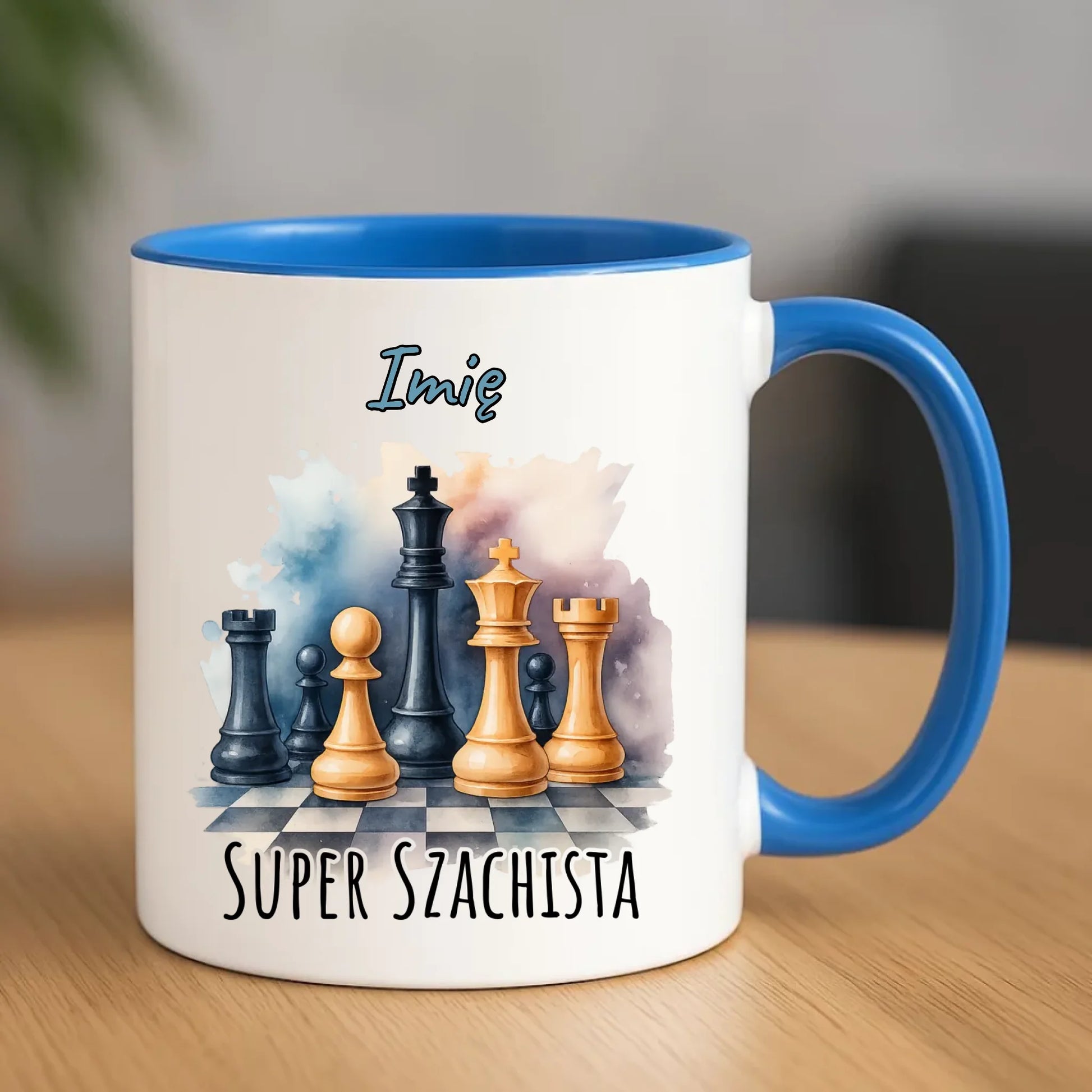 Kubek dla szachisty - Super szachista - personalizowany HSZ12 - StoryCups.pl