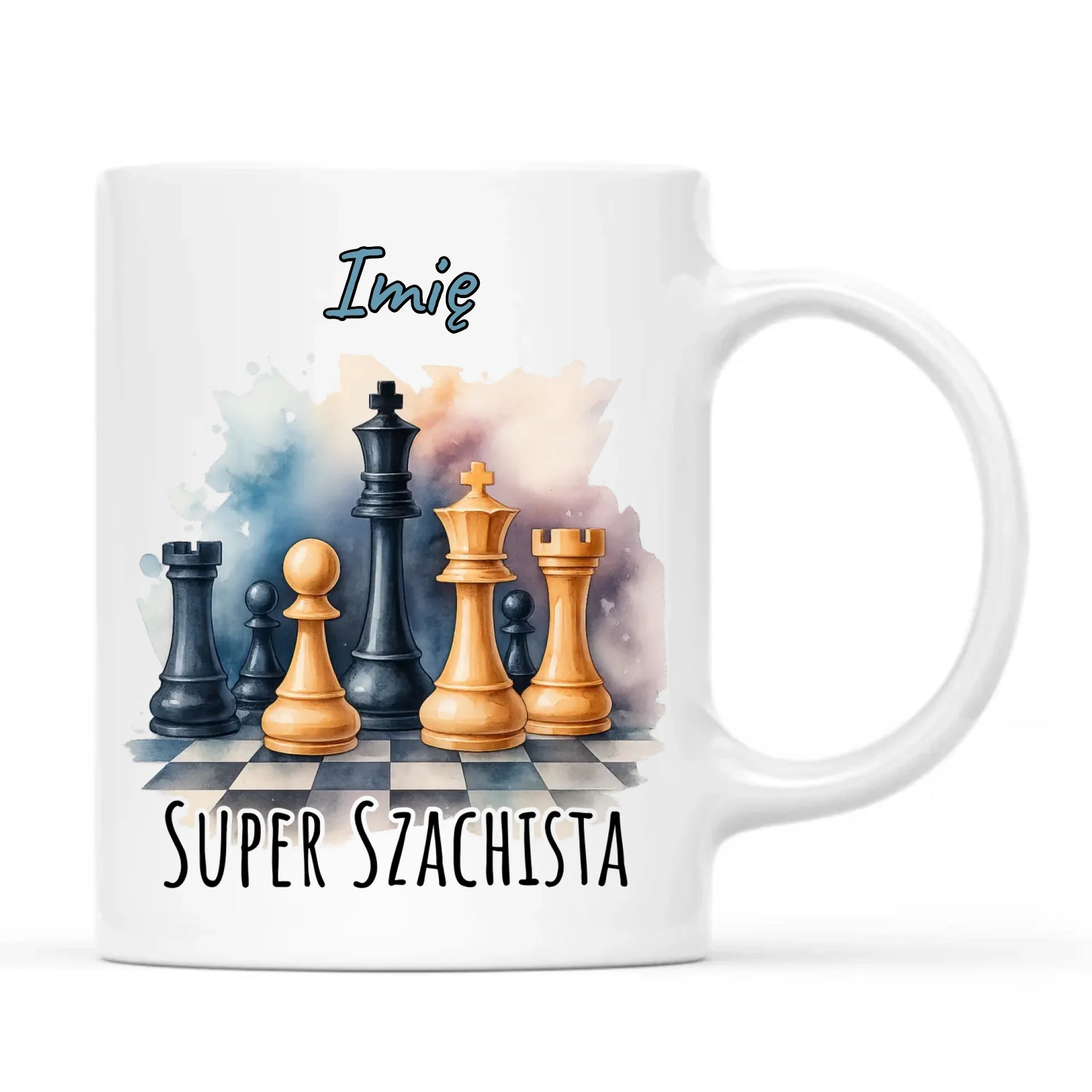 Kubek dla szachisty - Super szachista - personalizowany HSZ12 - StoryCups.pl