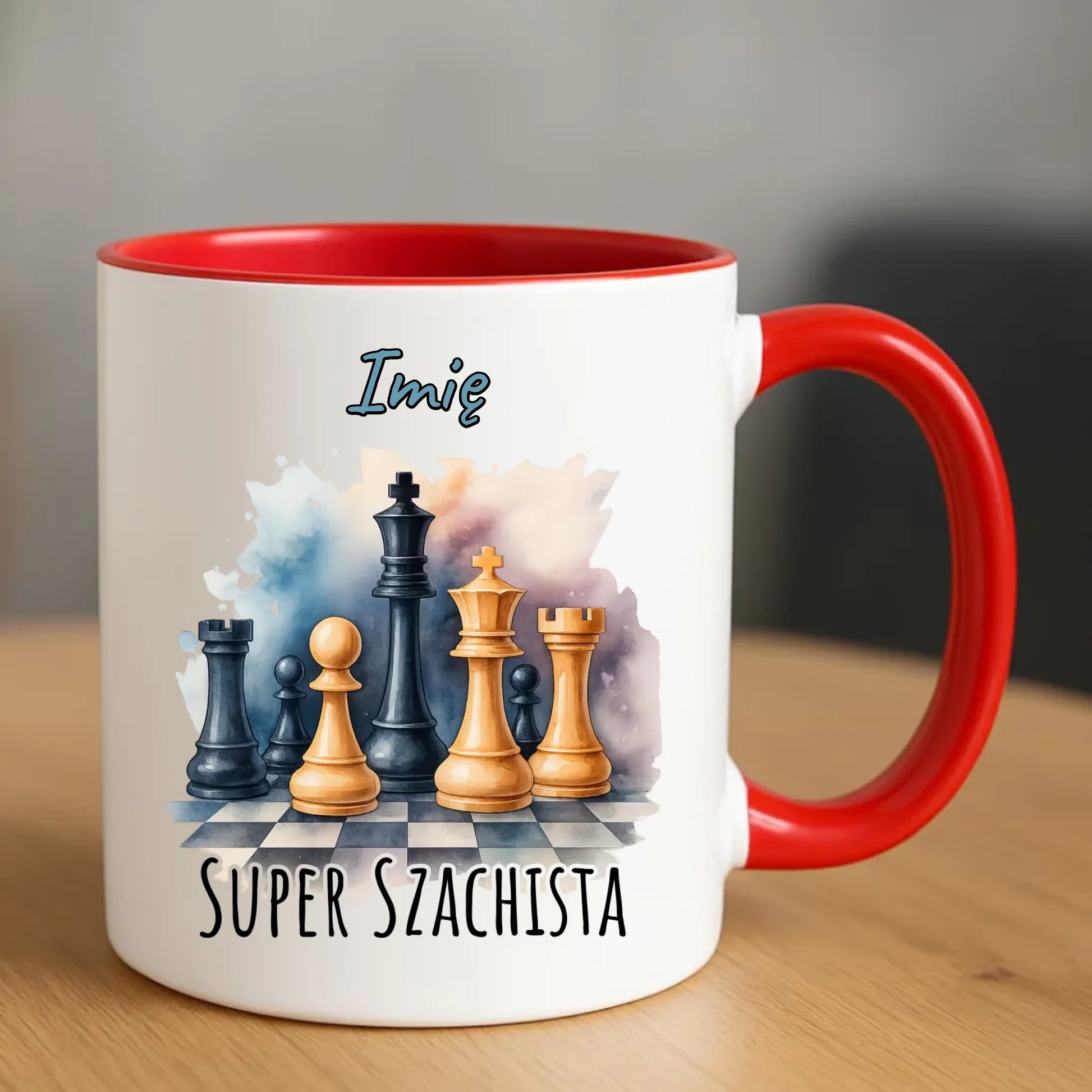 Kubek dla szachisty - Super szachista - personalizowany HSZ12 - StoryCups.pl