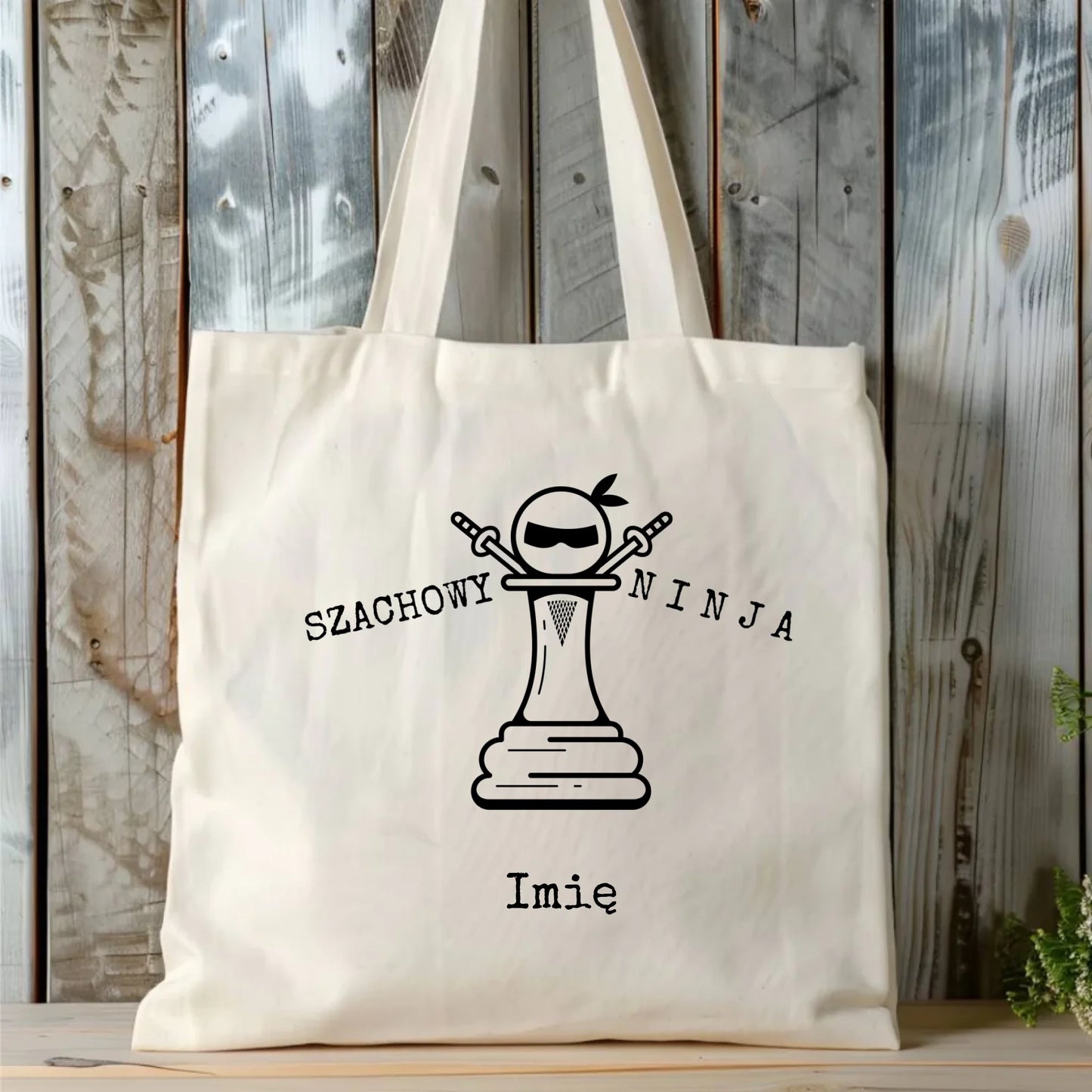 Torba dla szachisty - Szachowy ninja - personalizowana HSZ01 - StoryCups.pl