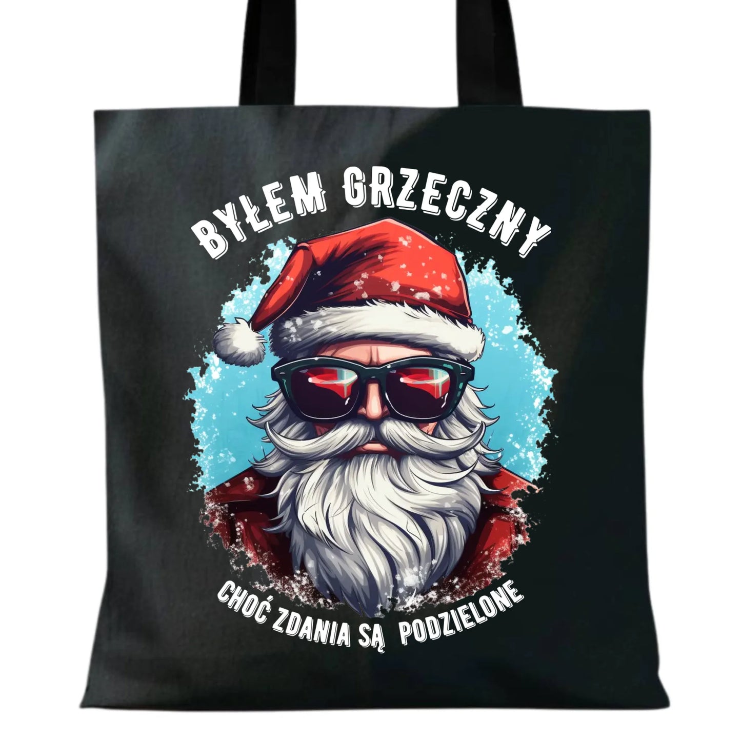 Torba świąteczna z Mikołajem - Byłem grzeczny, choć zdania są podzielone BN126 - StoryCups.pl