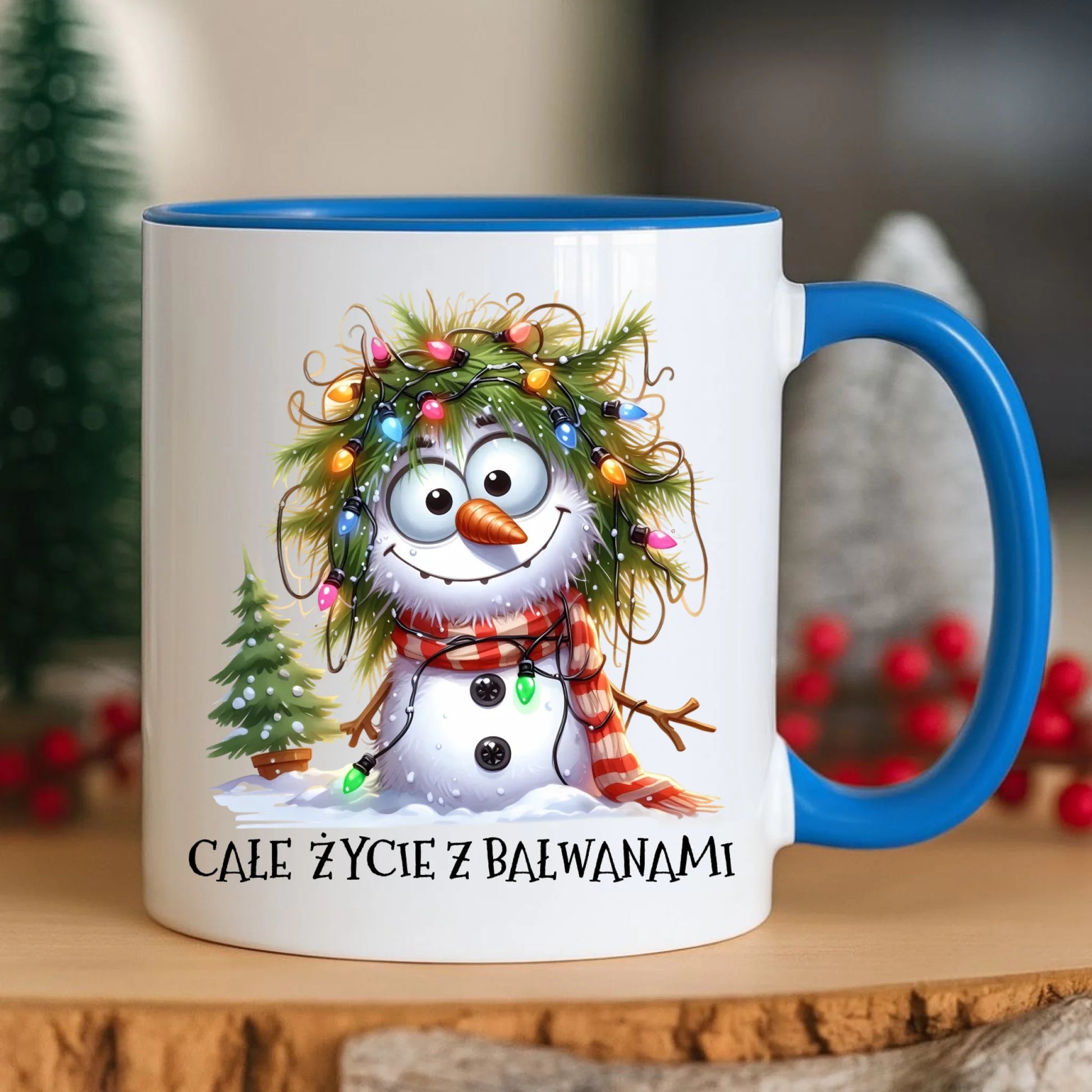 Kubek świąteczny - Całe życie z bałwanami BN125 - StoryCups.pl