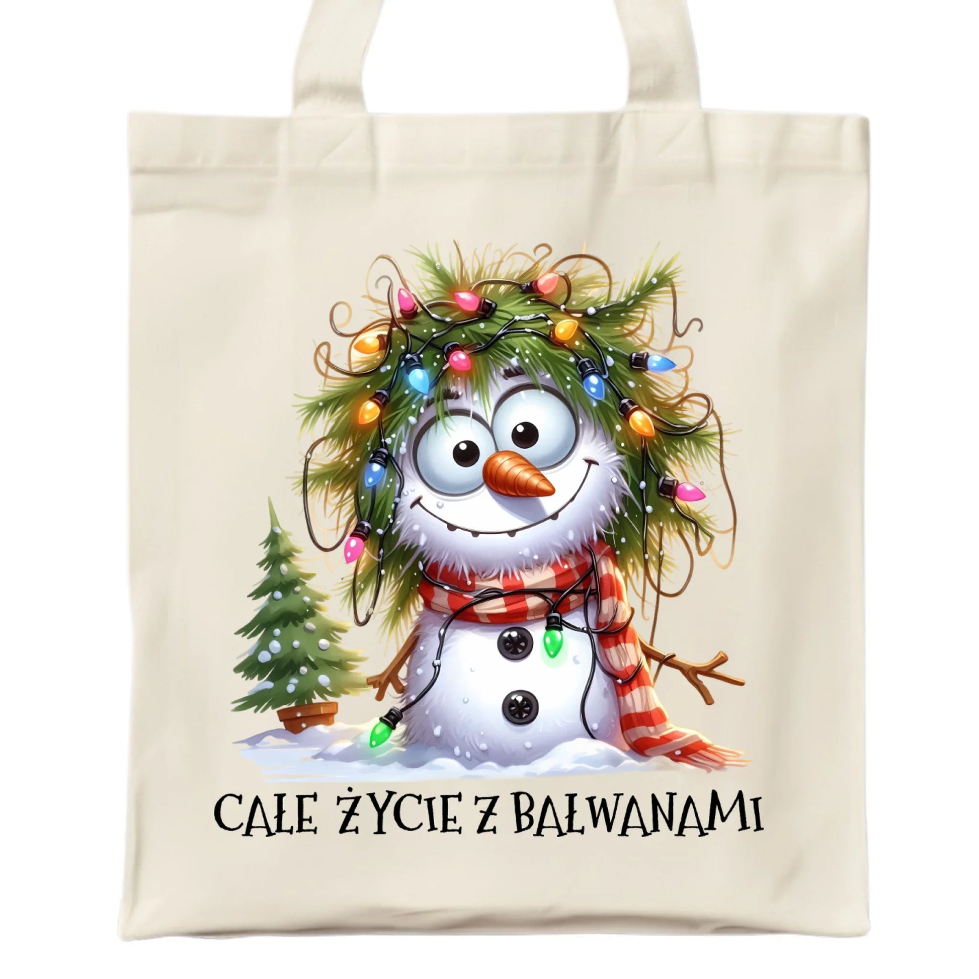 Torba świąteczna - Całe życie z bałwanami BN125 - StoryCups.pl