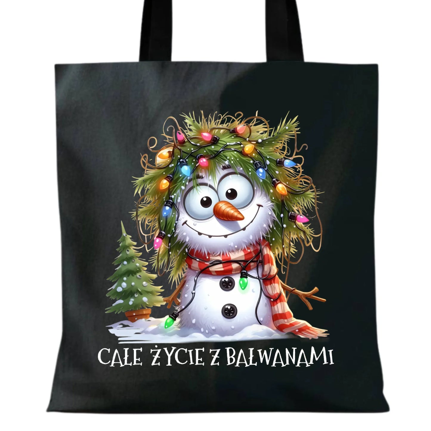 Torba świąteczna - Całe życie z bałwanami BN125 - StoryCups.pl