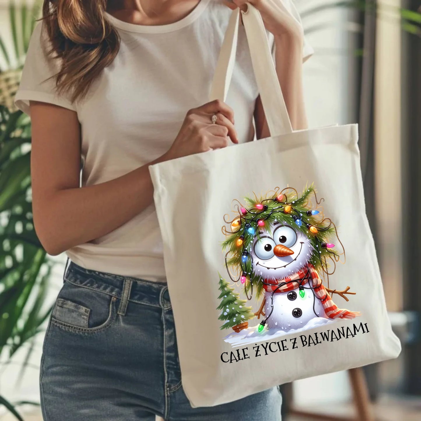Torba świąteczna - Całe życie z bałwanami BN125 - StoryCups.pl