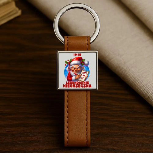 Brelok świąteczny - Legendarnie niegrzeczna - personalizowany BN122 - StoryCups.pl