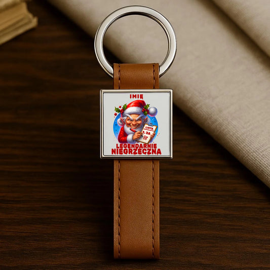 Brelok świąteczny - Legendarnie niegrzeczna - personalizowany BN122 - StoryCups.pl