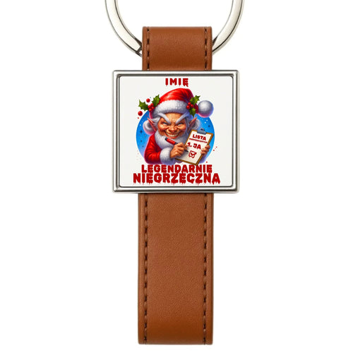Brelok świąteczny - Legendarnie niegrzeczna - personalizowany BN122 - StoryCups.pl