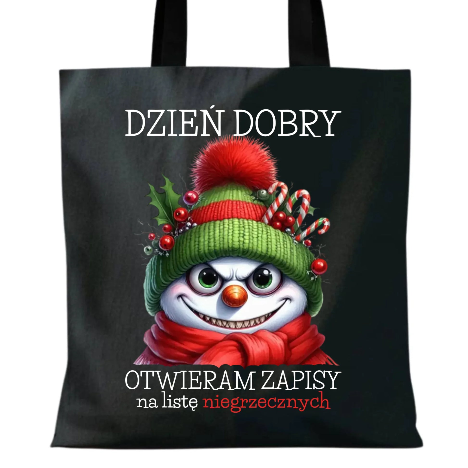 Torba świąteczna - Niegrzeczny bałwan - Dzień dobry otwieram zapisy na listę BN121 - StoryCups.pl