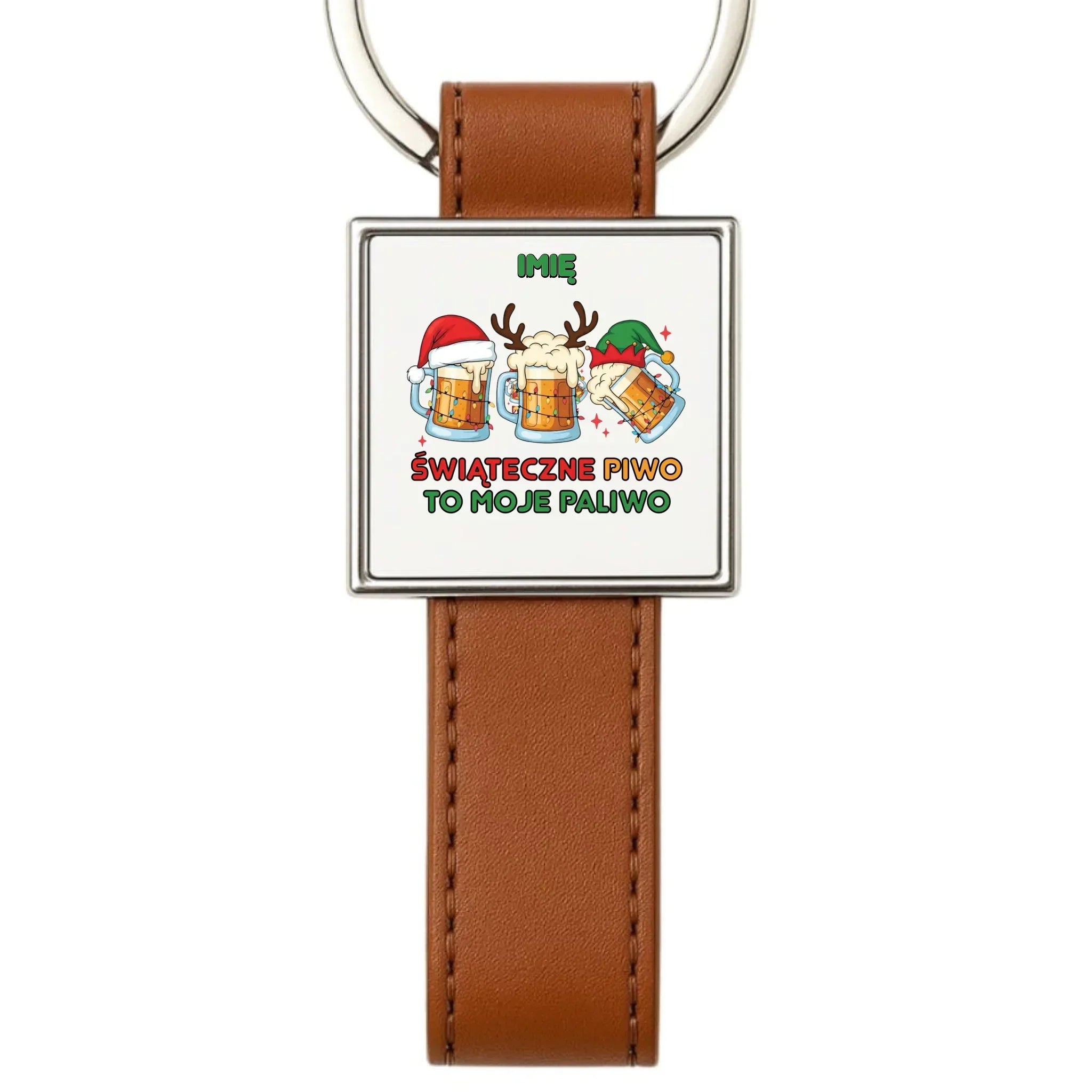 Brelok świąteczny - Świąteczne piwo to moje paliwo - personalizowany BN119 - StoryCups.pl