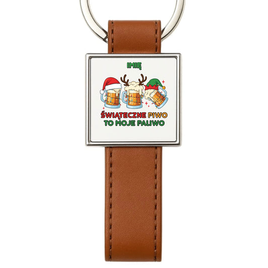 Brelok świąteczny - Świąteczne piwo to moje paliwo - personalizowany BN119 - StoryCups.pl