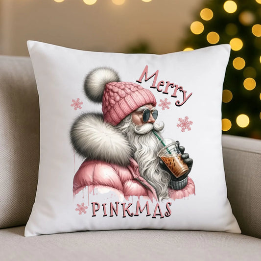 Poduszka świąteczna - Różowe Święta - Merry pinkmas BN117 - StoryCups.pl
