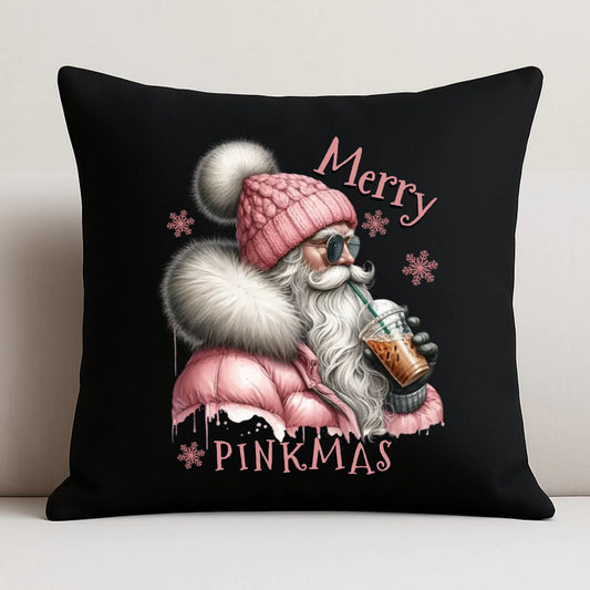 Poduszka dekoracyjna świąteczna - Różowe Święta - Merry pinkmas BN117 - StoryCups.pl