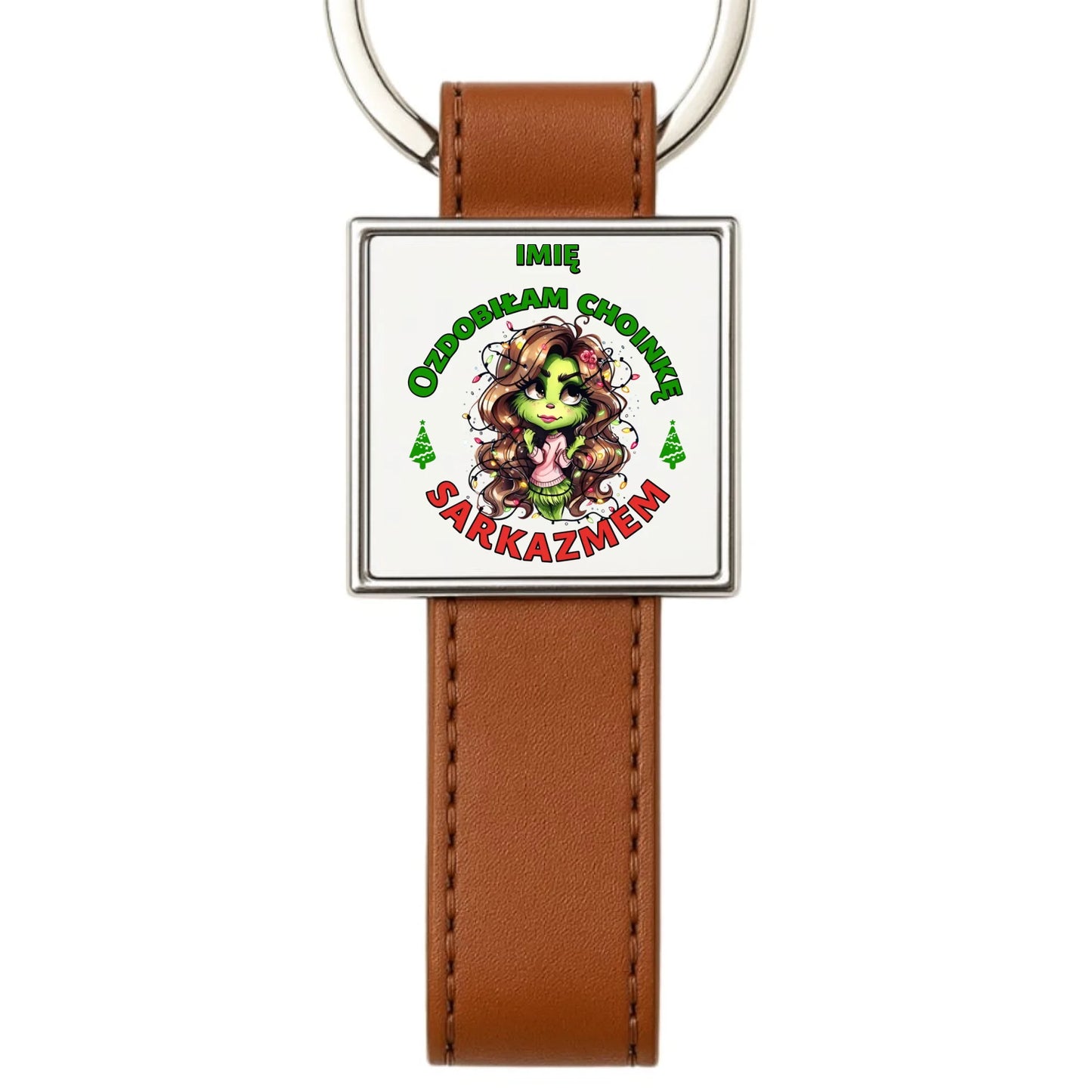 Brelok świąteczny - Grinch - Ozdobiłam choinkę sarkazmem - personalizowany BN115 - StoryCups.pl